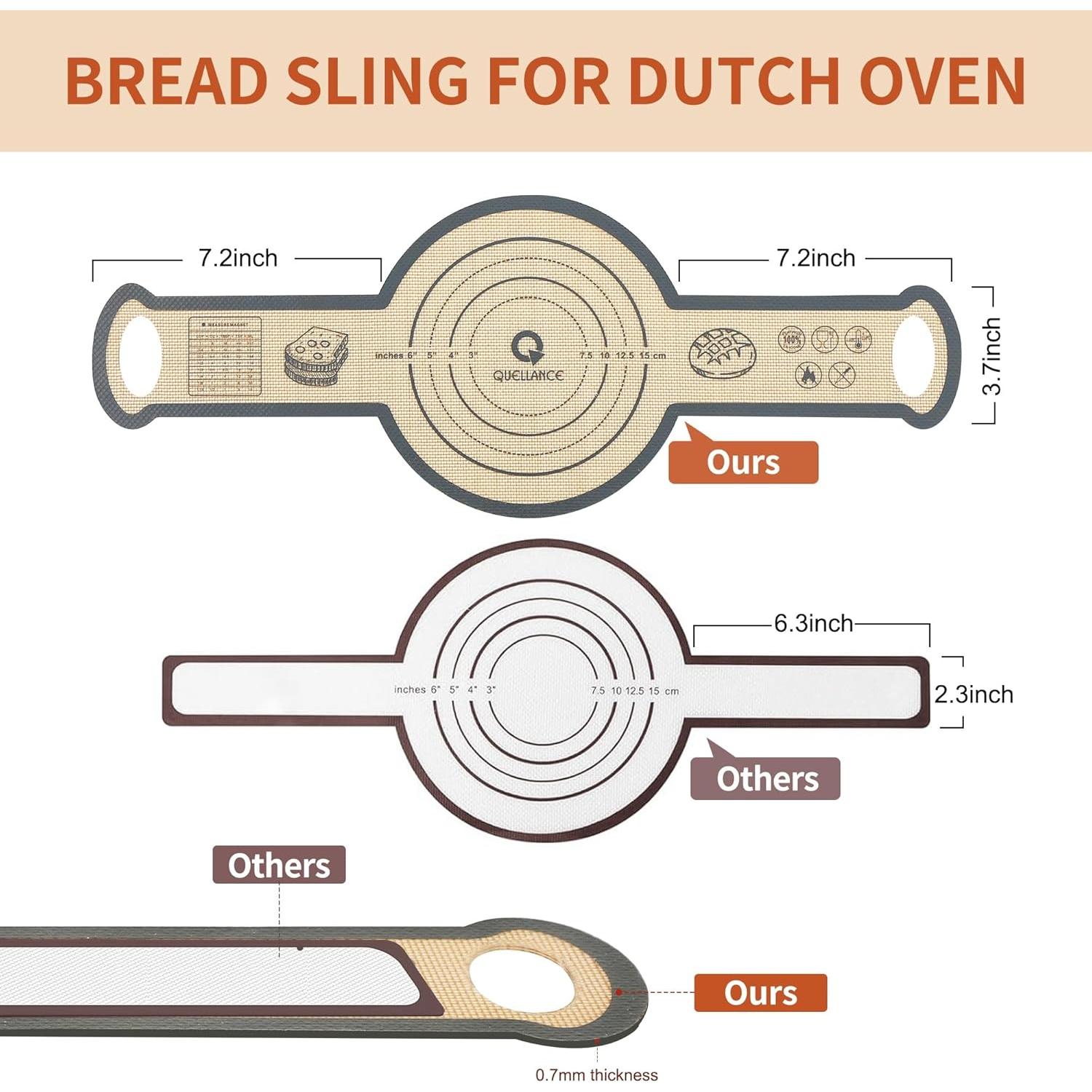 Alfombrilla de Silicona para Hornear Pan QUELLANCE 2 Piezas