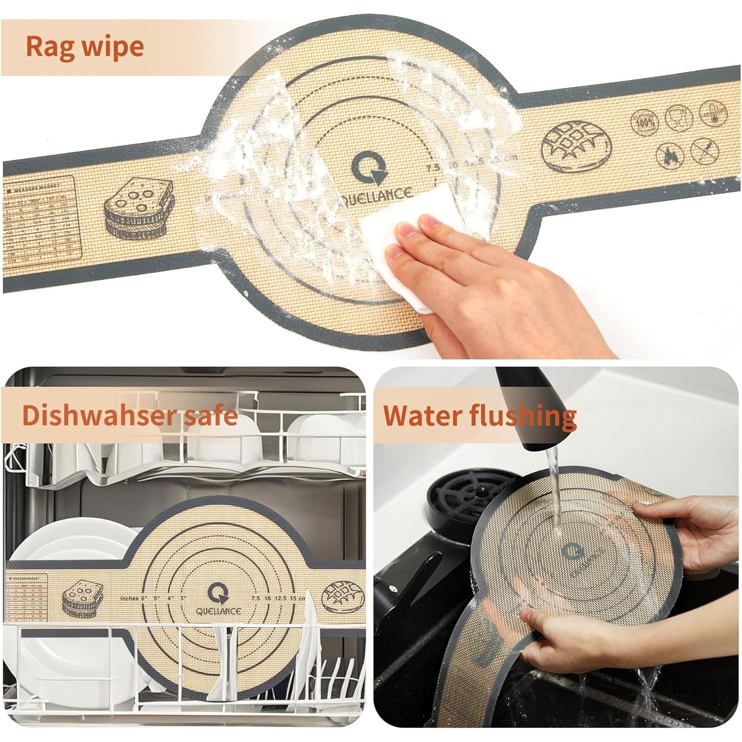 Alfombrilla de Silicona para Hornear Pan QUELLANCE 2 Piezas