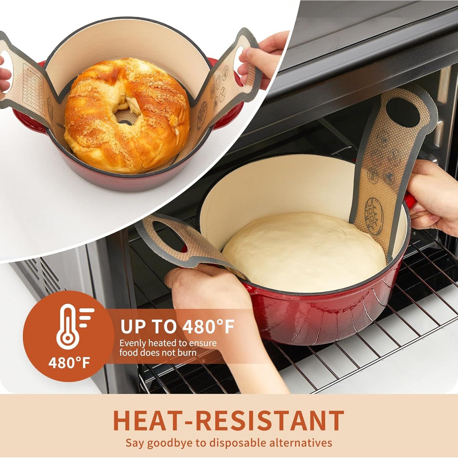 Alfombrilla de Silicona para Hornear Pan QUELLANCE 2 Piezas