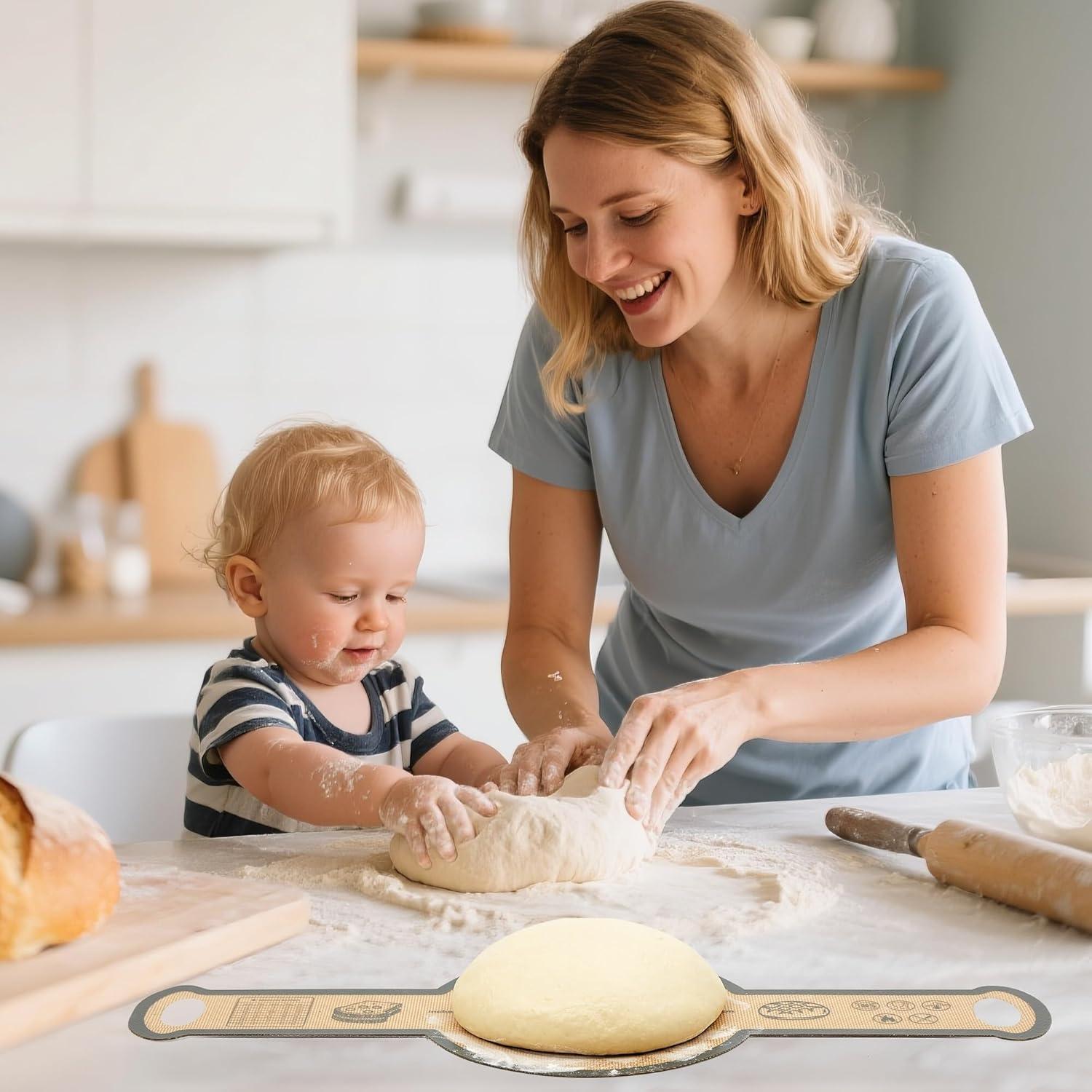 Alfombrilla de Silicona para Hornear Pan QUELLANCE 2 Piezas