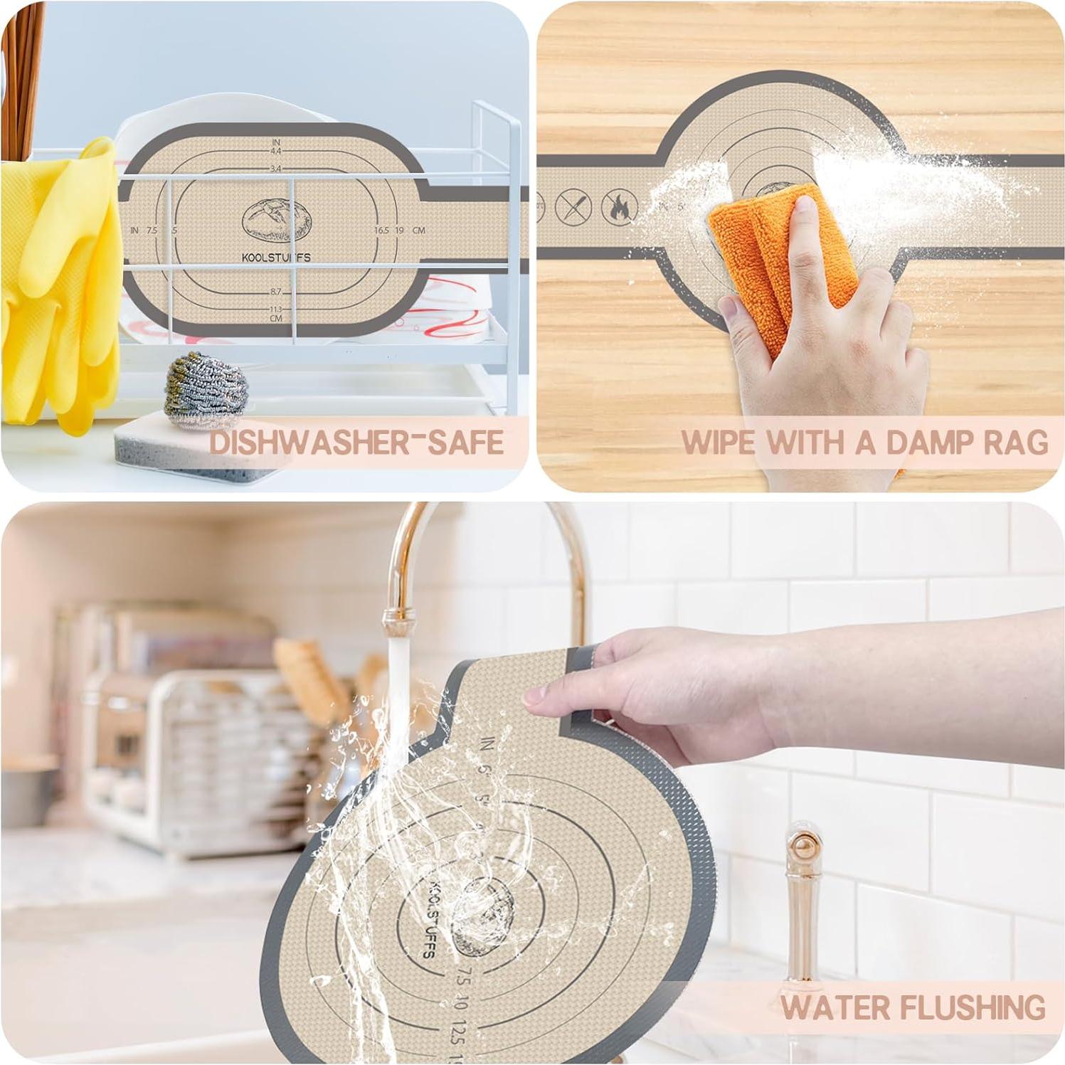 Sling de Pan de Silicona Koolstuffs 2 PCS Ovalado y Redondo