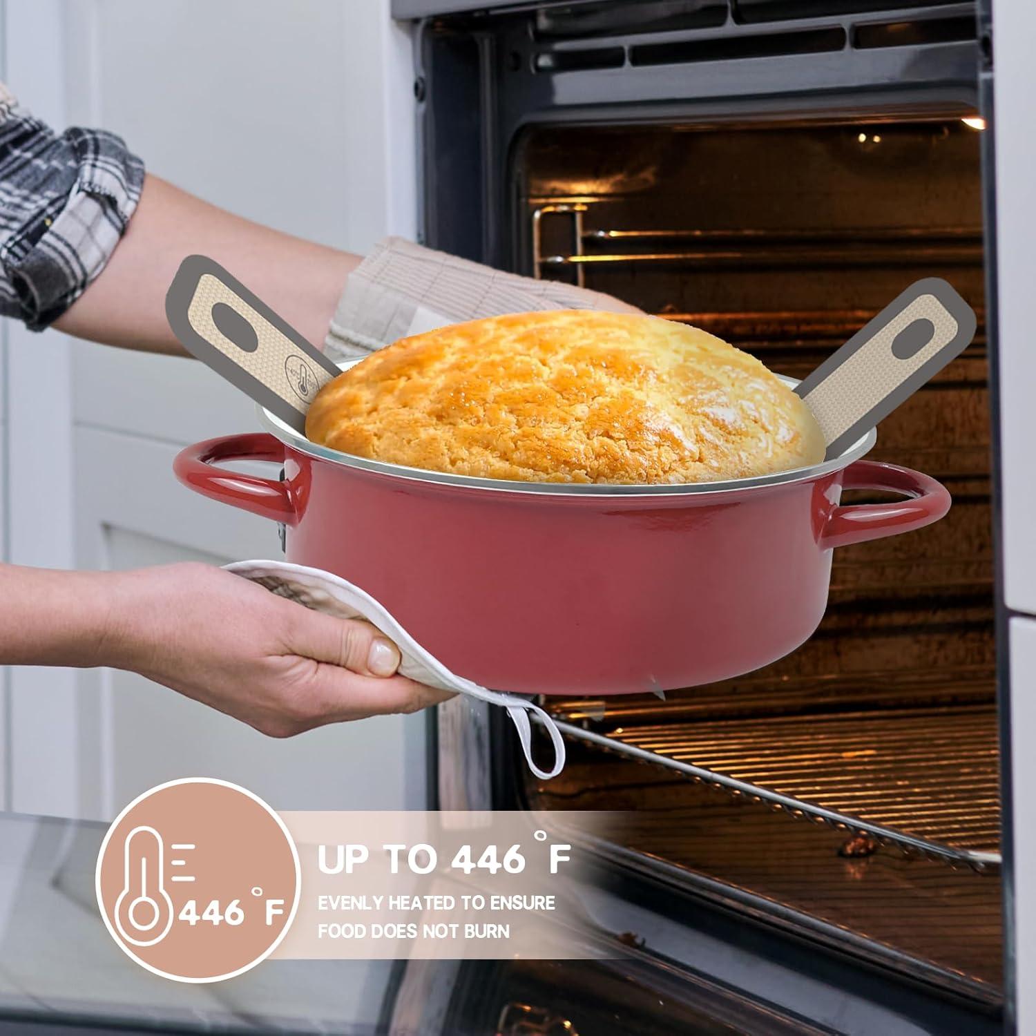 Sling de Pan de Silicona Koolstuffs 2 PCS Ovalado y Redondo