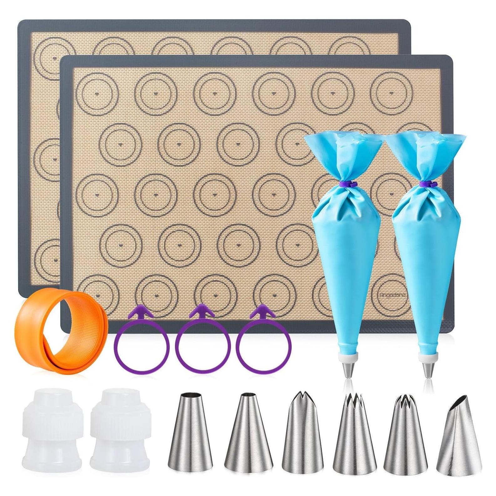 Kit de Tapetes de Silicona Antiadherente Angadona 16 Piezas