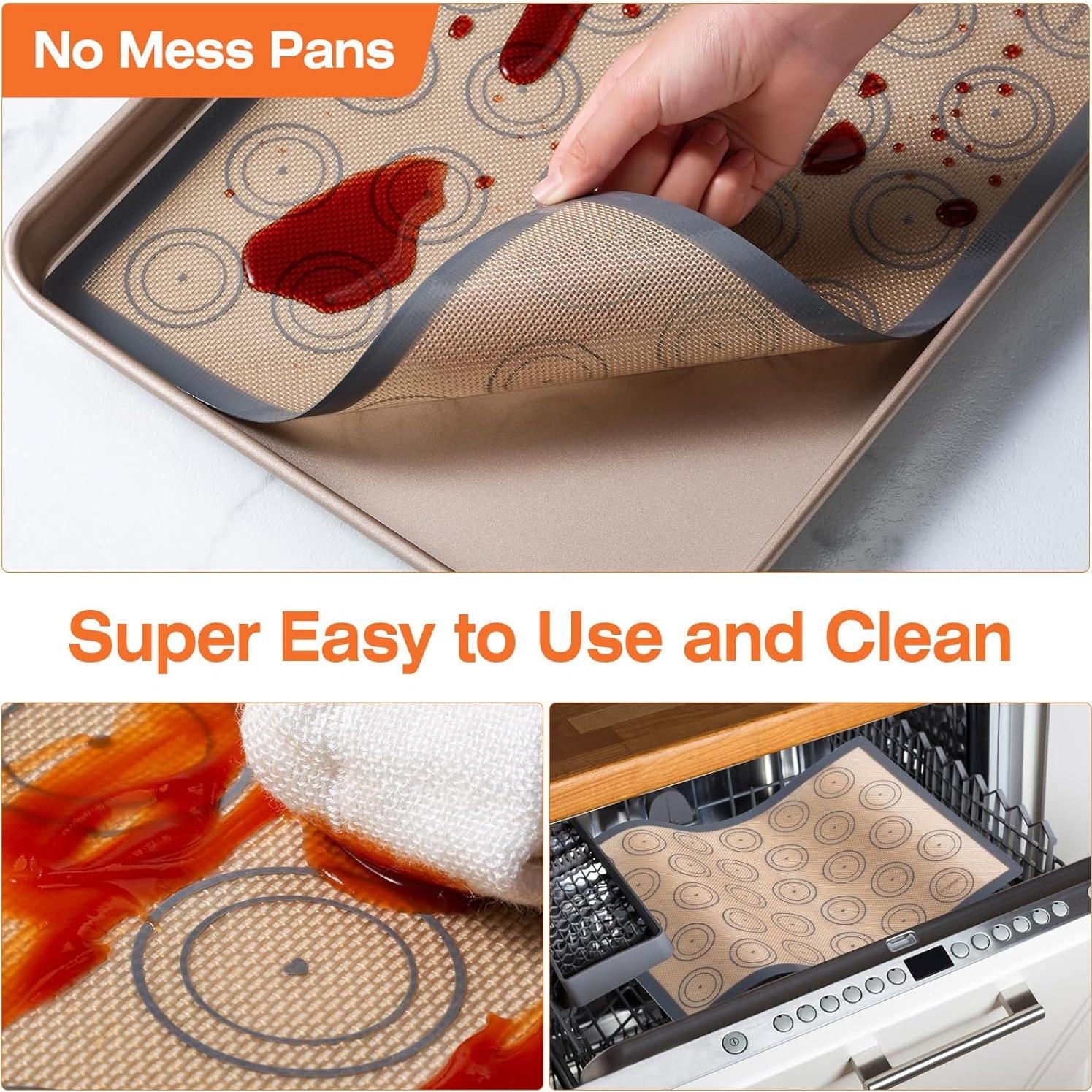 Kit de Tapetes de Silicona Antiadherente Angadona 16 Piezas