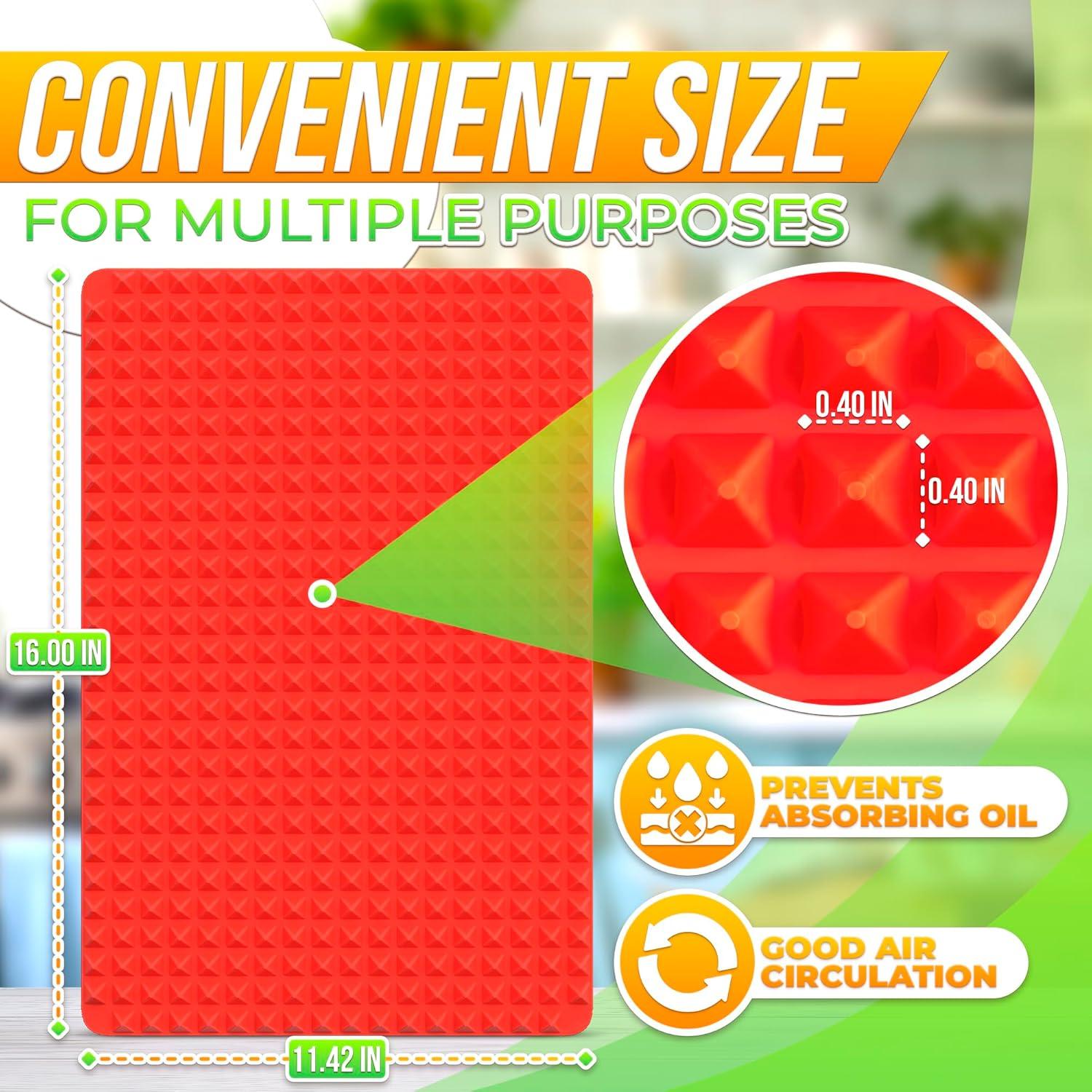 Alfombrilla de Cocina Antiadherente PalaYou 40.6x29.2 cm Roja