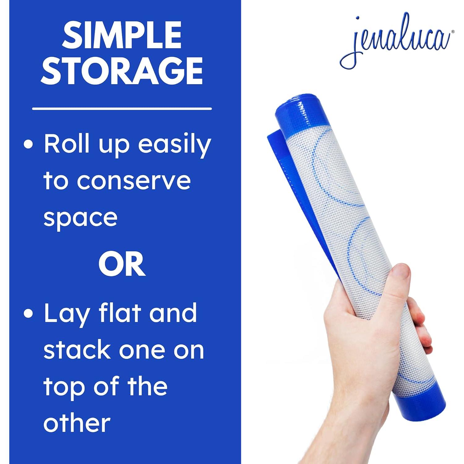 Mats de Hornear de Silicona Jenaluca 2 Pack Antiadherentes 42x29.5cm