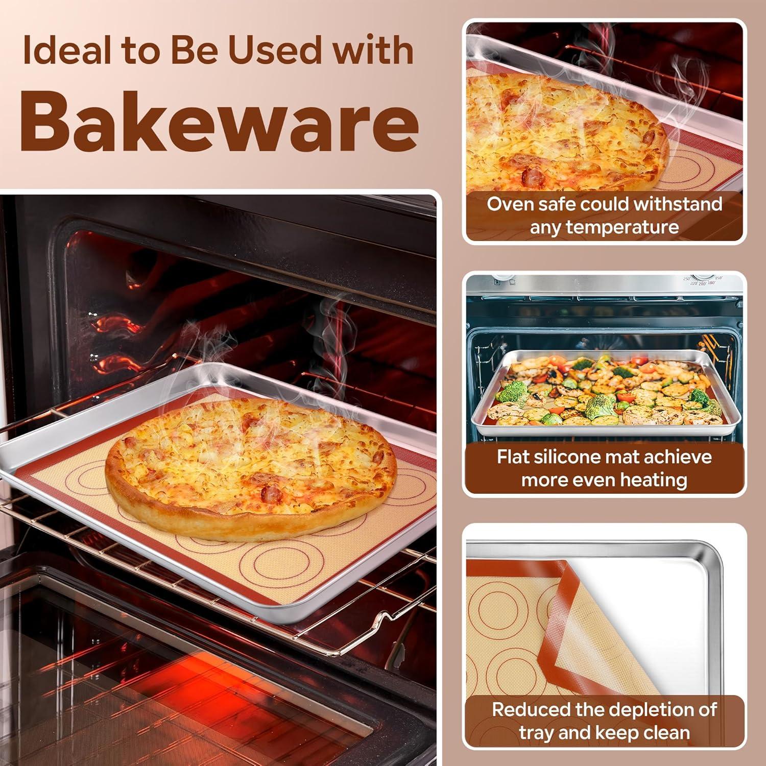 Tapetes de Silicona P&P CHEF 38.1x27.9 cm Antiadherentes x2