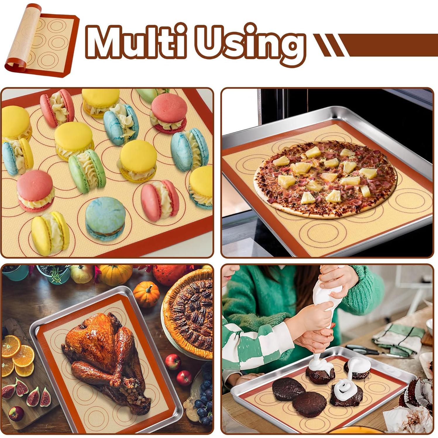 Tapetes de Silicona P&P CHEF 38.1x27.9 cm Antiadherentes x2