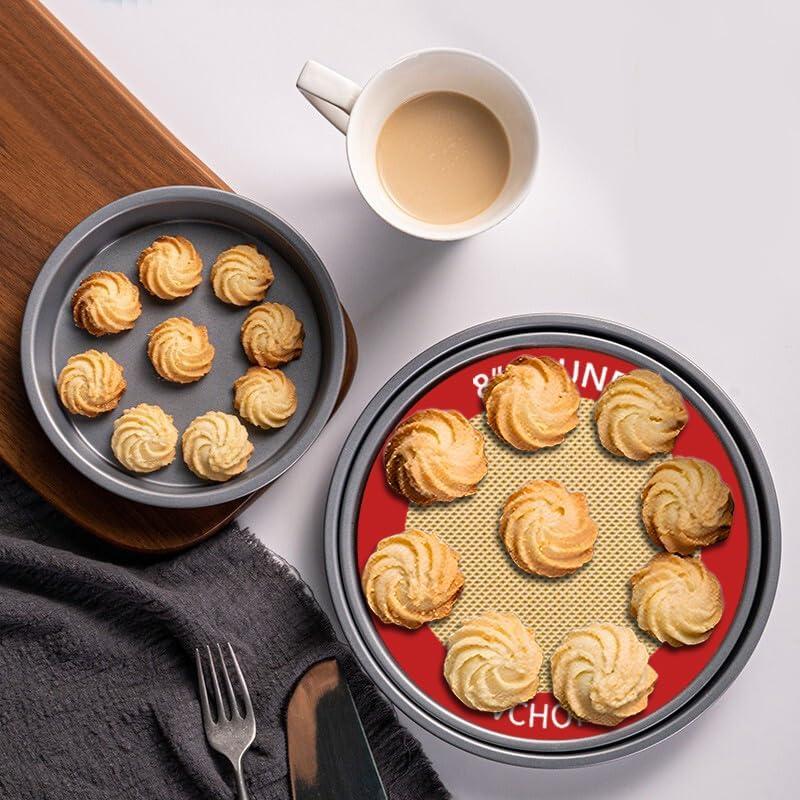 Mats de Hornear de Silicona VCHOMY 20 cm Antiadherente Set de 4