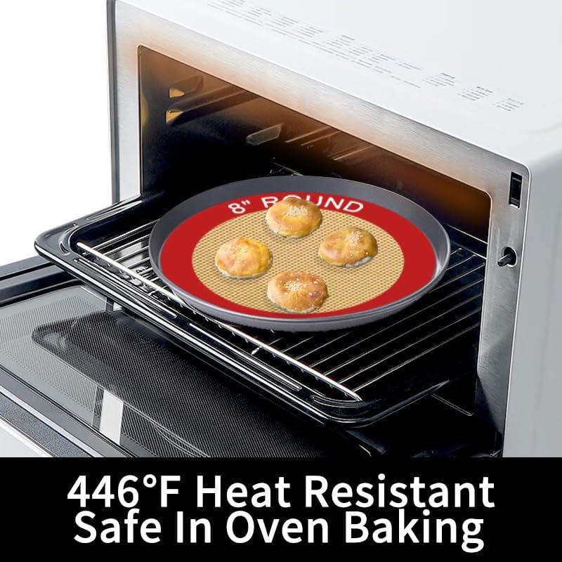 Mats de Hornear de Silicona VCHOMY 20 cm Antiadherente Set de 4