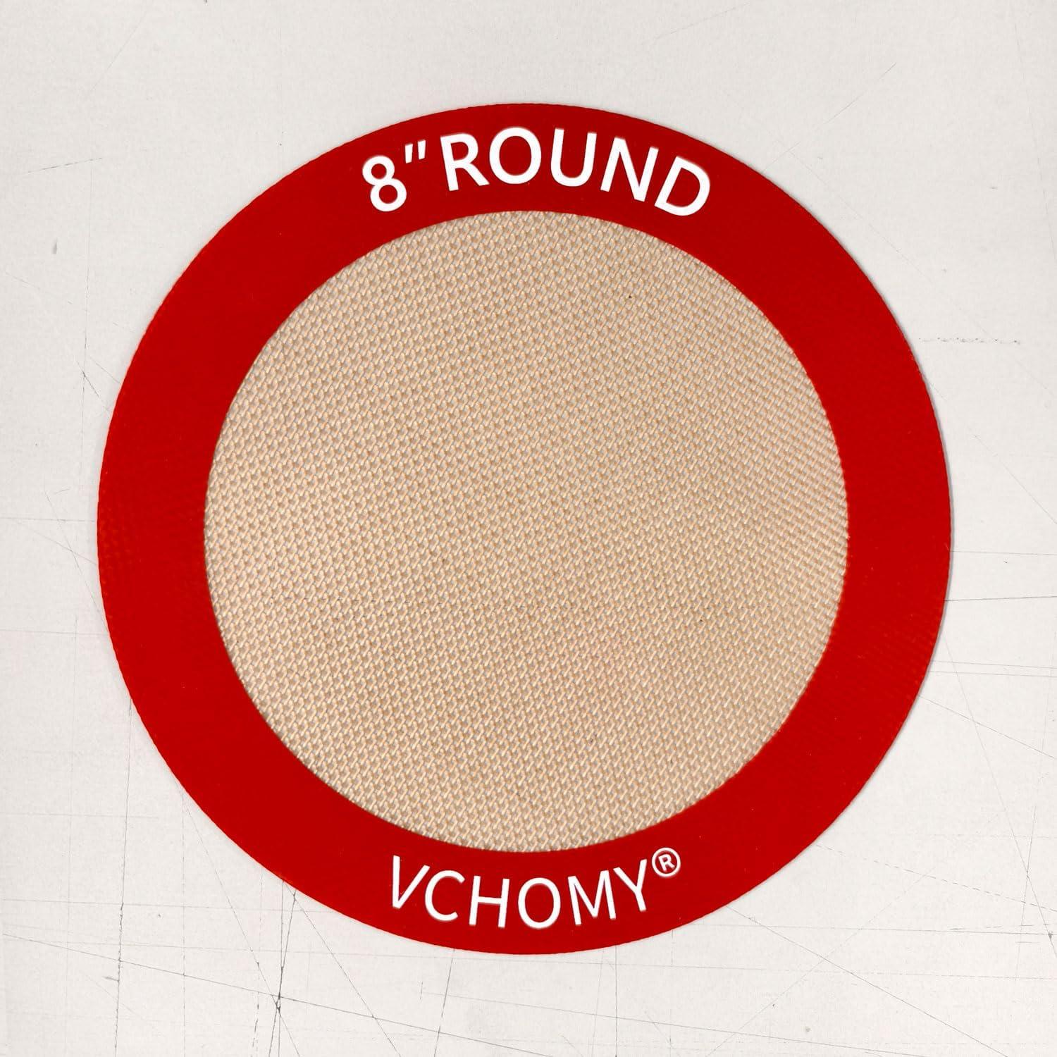 Mats de Hornear de Silicona VCHOMY 20 cm Antiadherente Set de 4