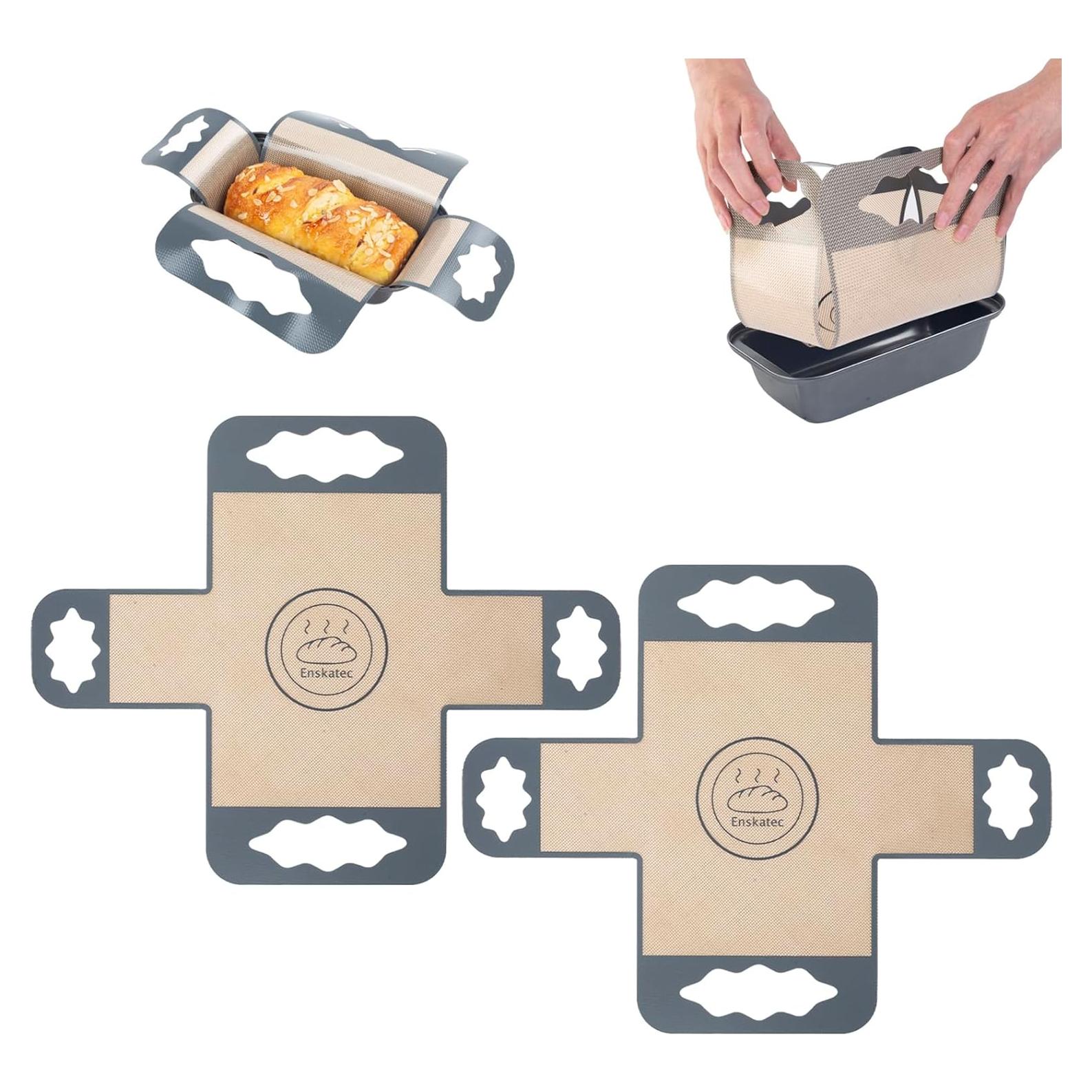 Forros de Silicona Reutilizables Enskatec para Pan 9x5"