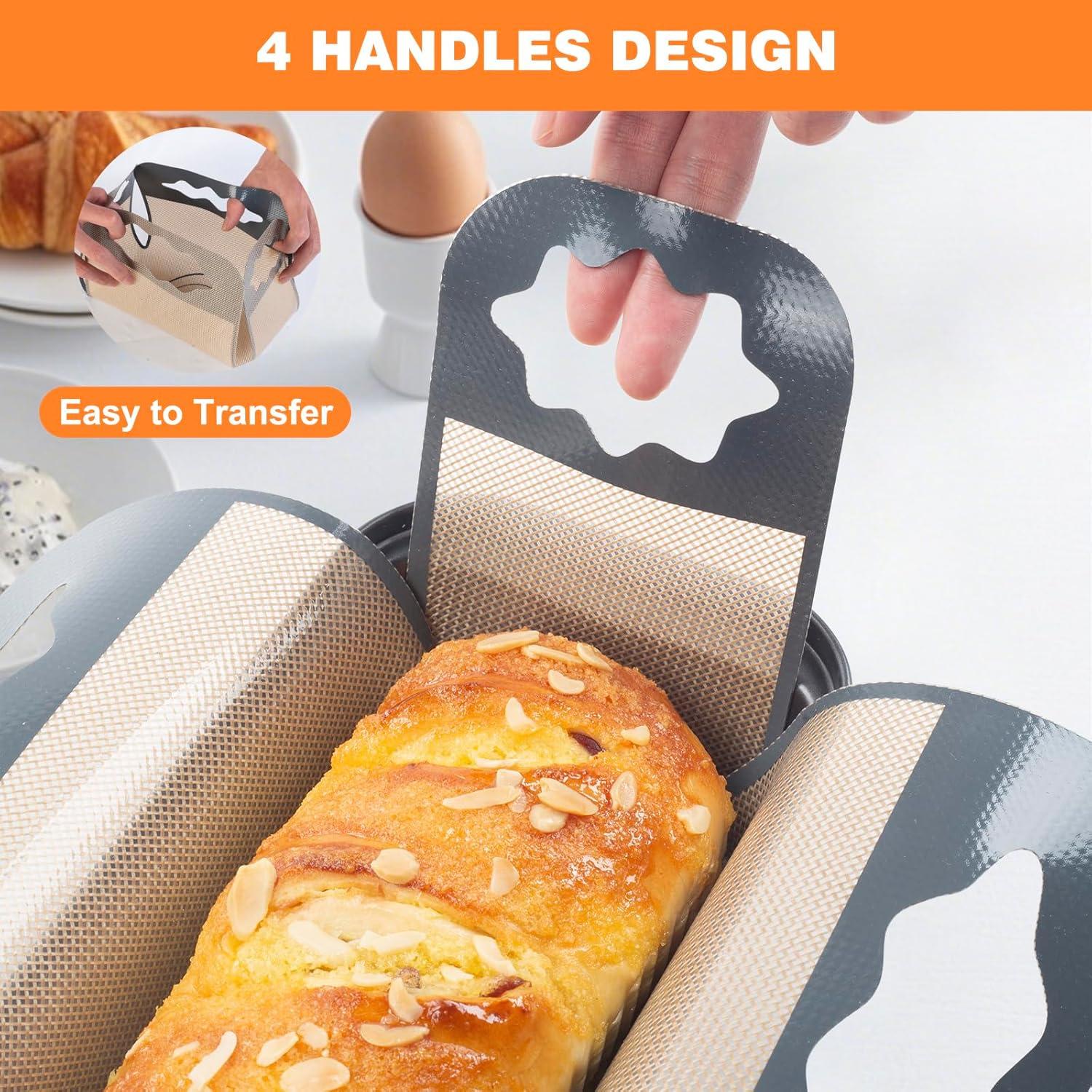 Forros de Silicona Reutilizables Enskatec para Pan 9x5"