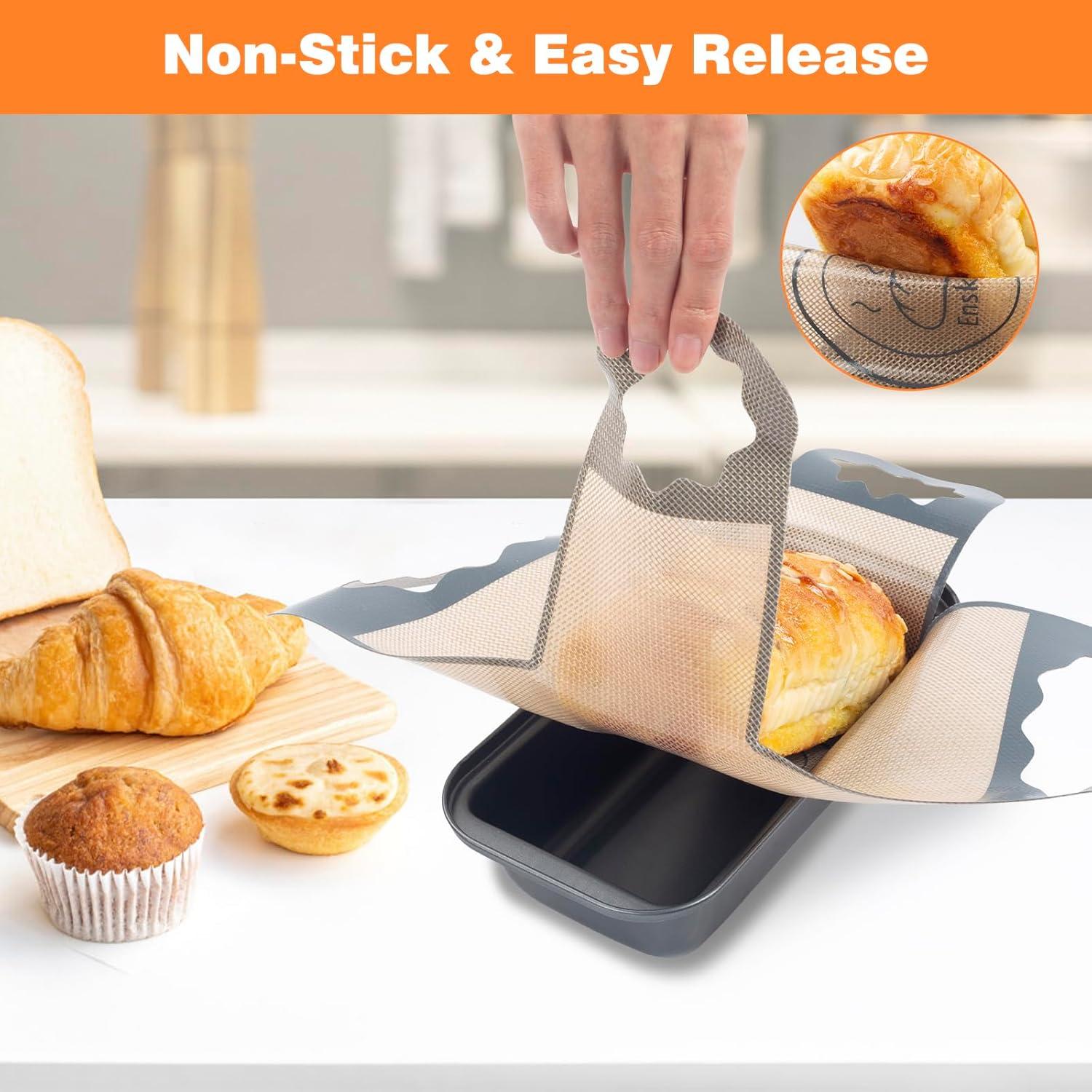 Forros de Silicona Reutilizables Enskatec para Pan 9x5"