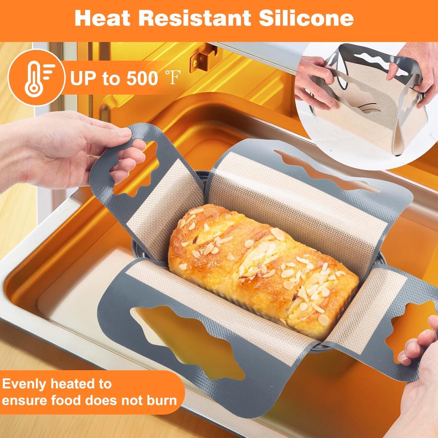 Forros de Silicona Reutilizables Enskatec para Pan 9x5"