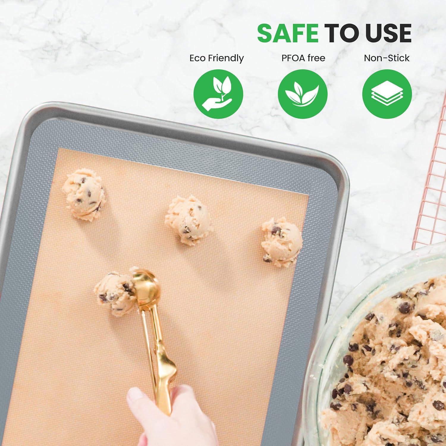 Tapetes de Hornear de Silicona NutriChef - 2 Piezas 62x41 cm