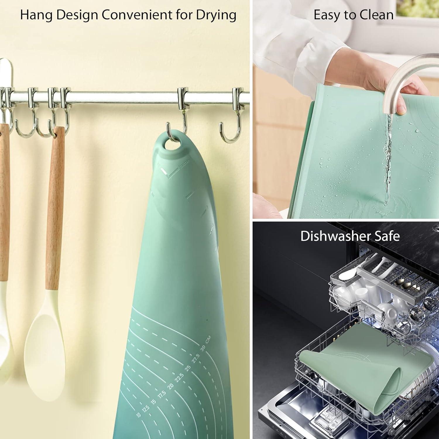 Alfombrilla de Silicona Antiadherente OKeanu 70x50 cm Verde