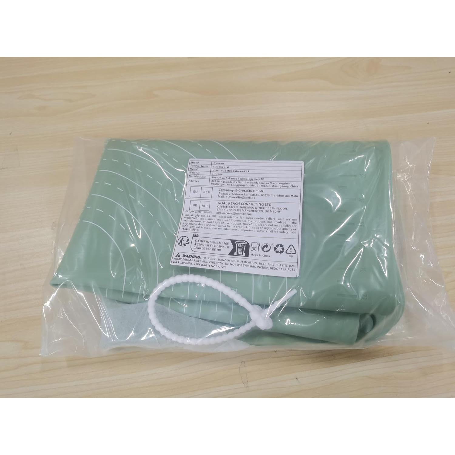 Alfombrilla de Silicona Antiadherente OKeanu 70x50 cm Verde