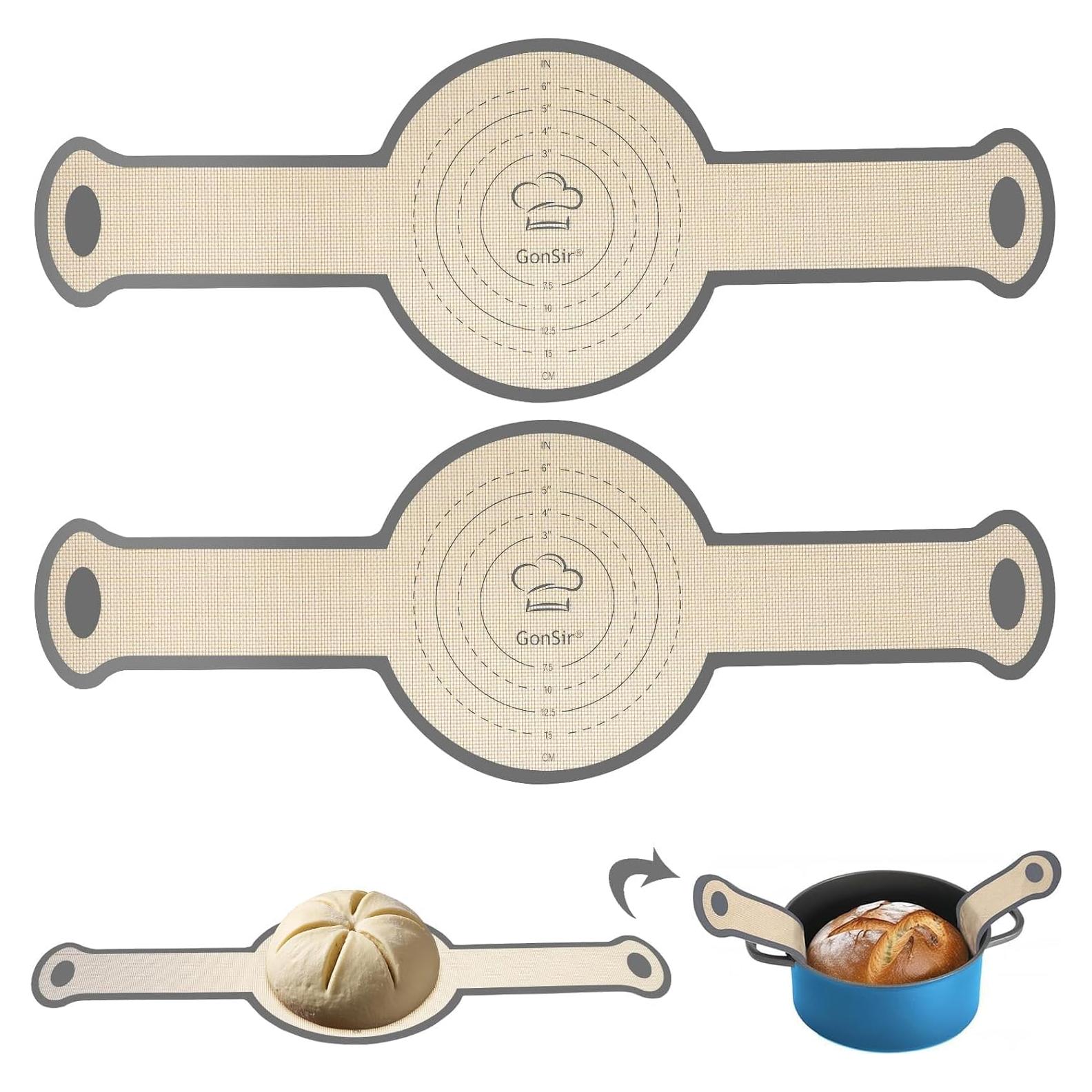 Sling de Pan de Silicona Gonsir 2 Pcs Antiadherente 21.1 cm