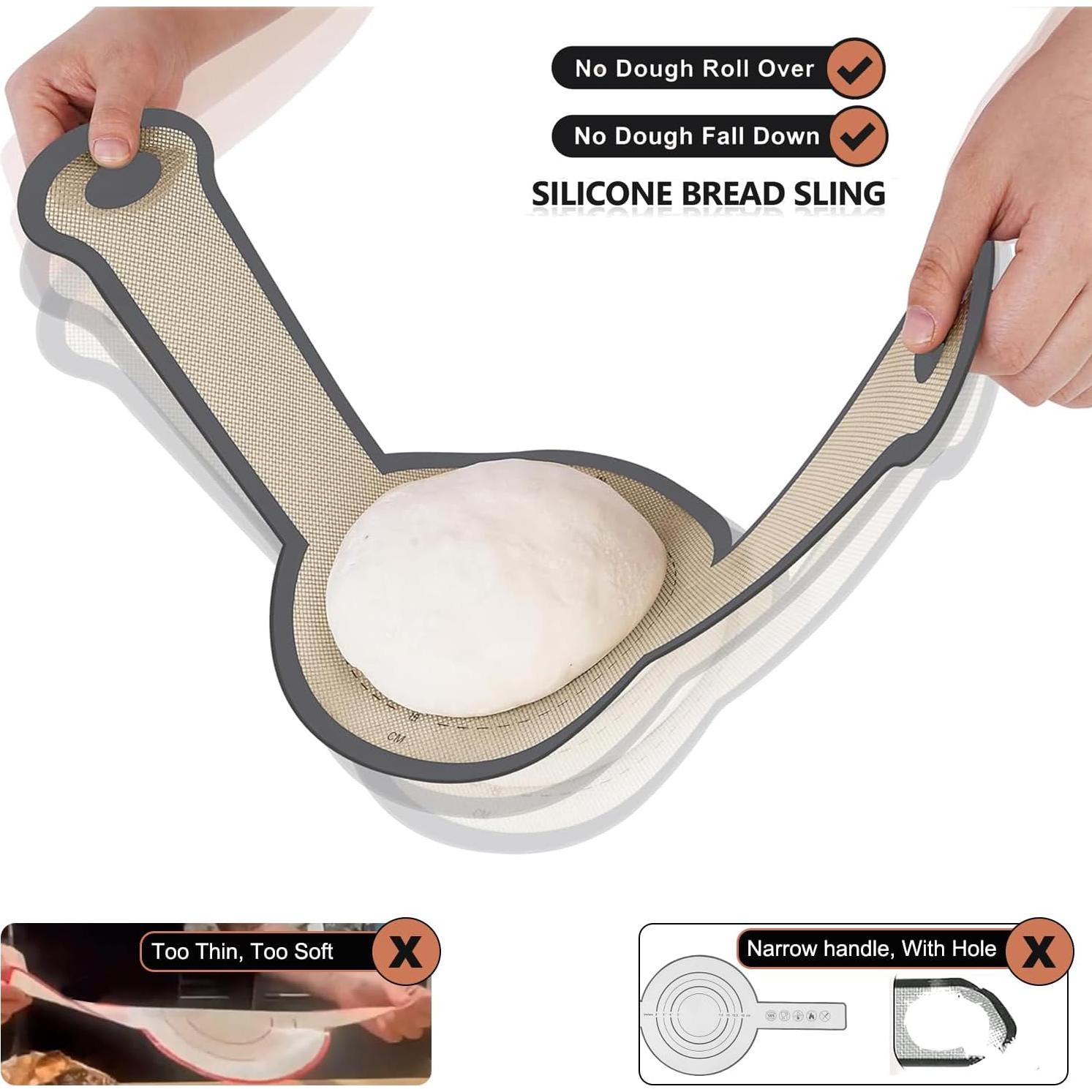 Sling de Pan de Silicona Gonsir 2 Pcs Antiadherente 21.1 cm