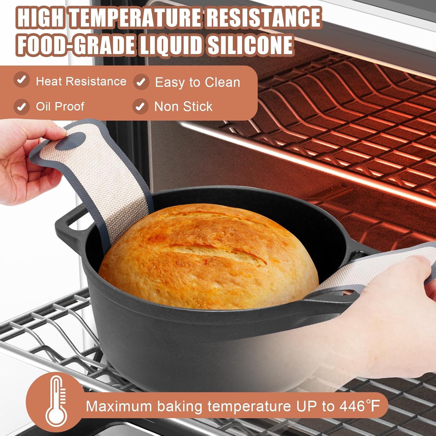 Sling de Pan de Silicona Gonsir 2 Pcs Antiadherente 21.1 cm