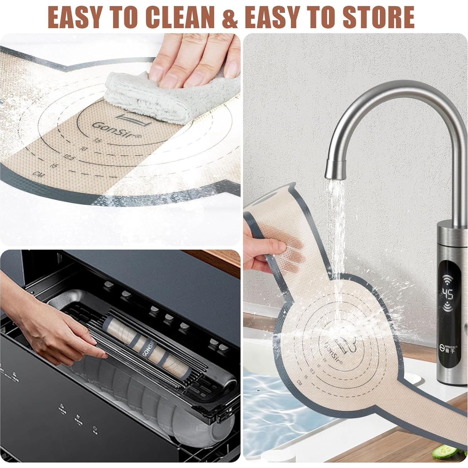 Sling de Pan de Silicona Gonsir 2 Pcs Antiadherente 21.1 cm