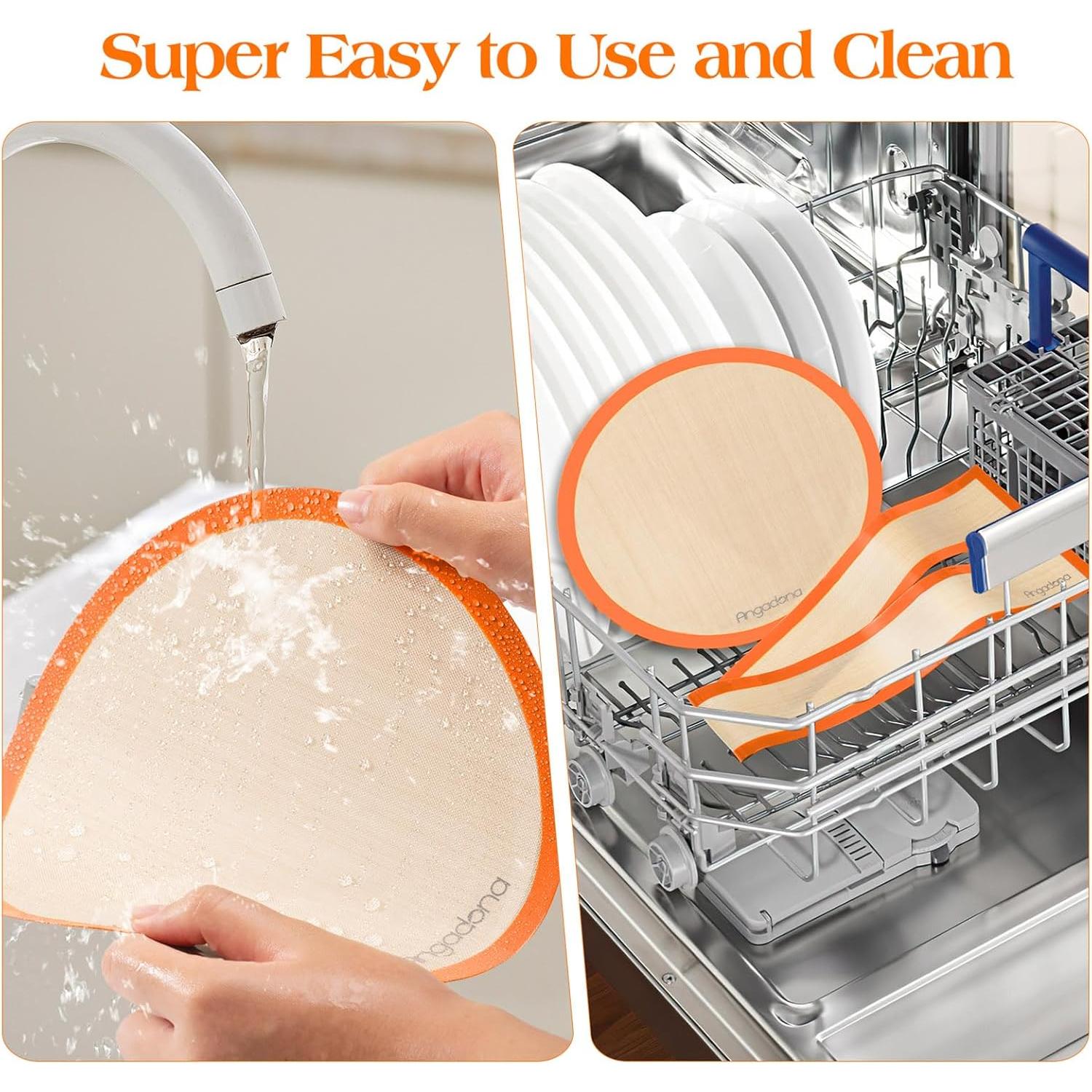 Alfombrilla de Silicona Antiadherente Angadona 23 cm Naranja