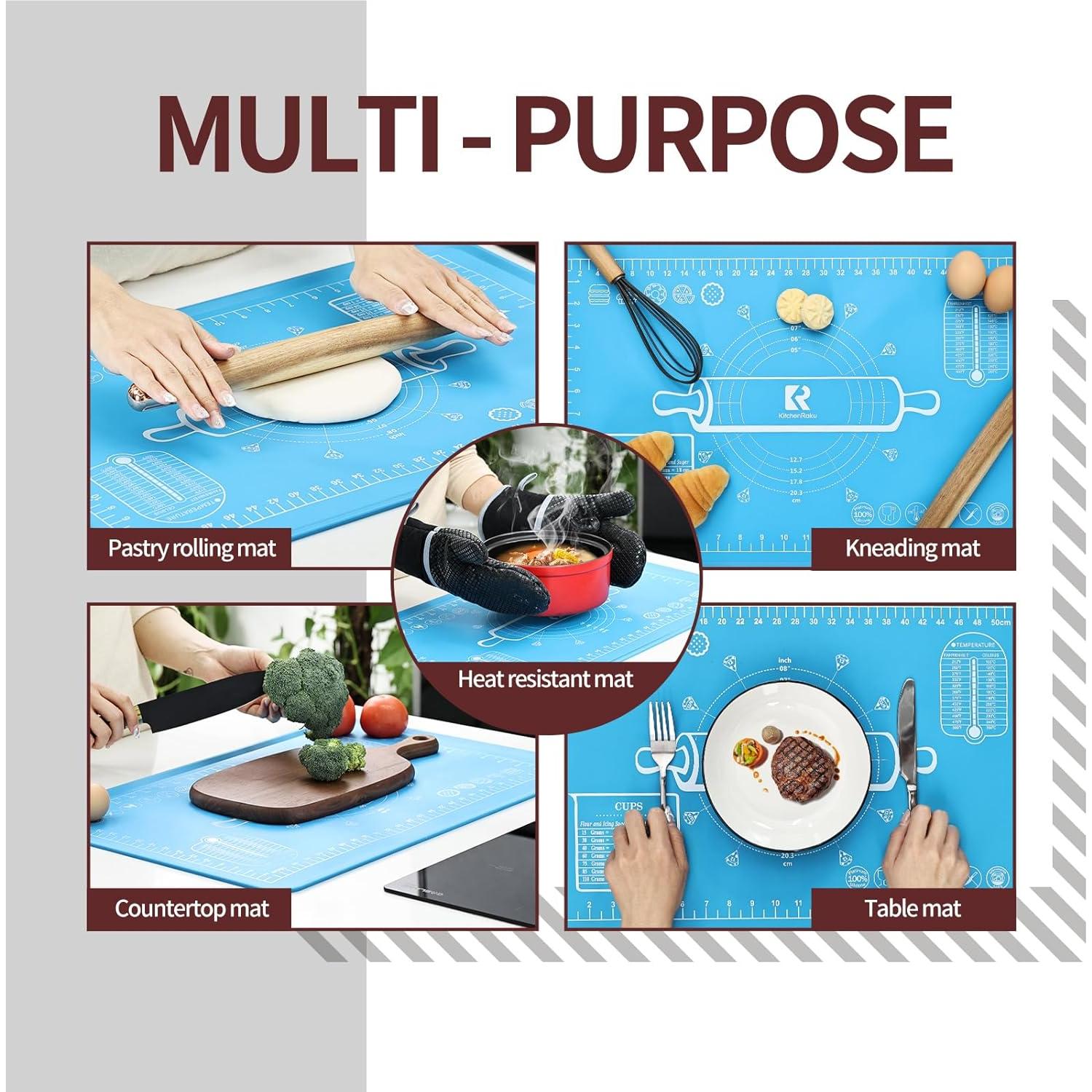 Alfombrilla de Hornear de Silicona KitchenRaku 50.8x71.1cm