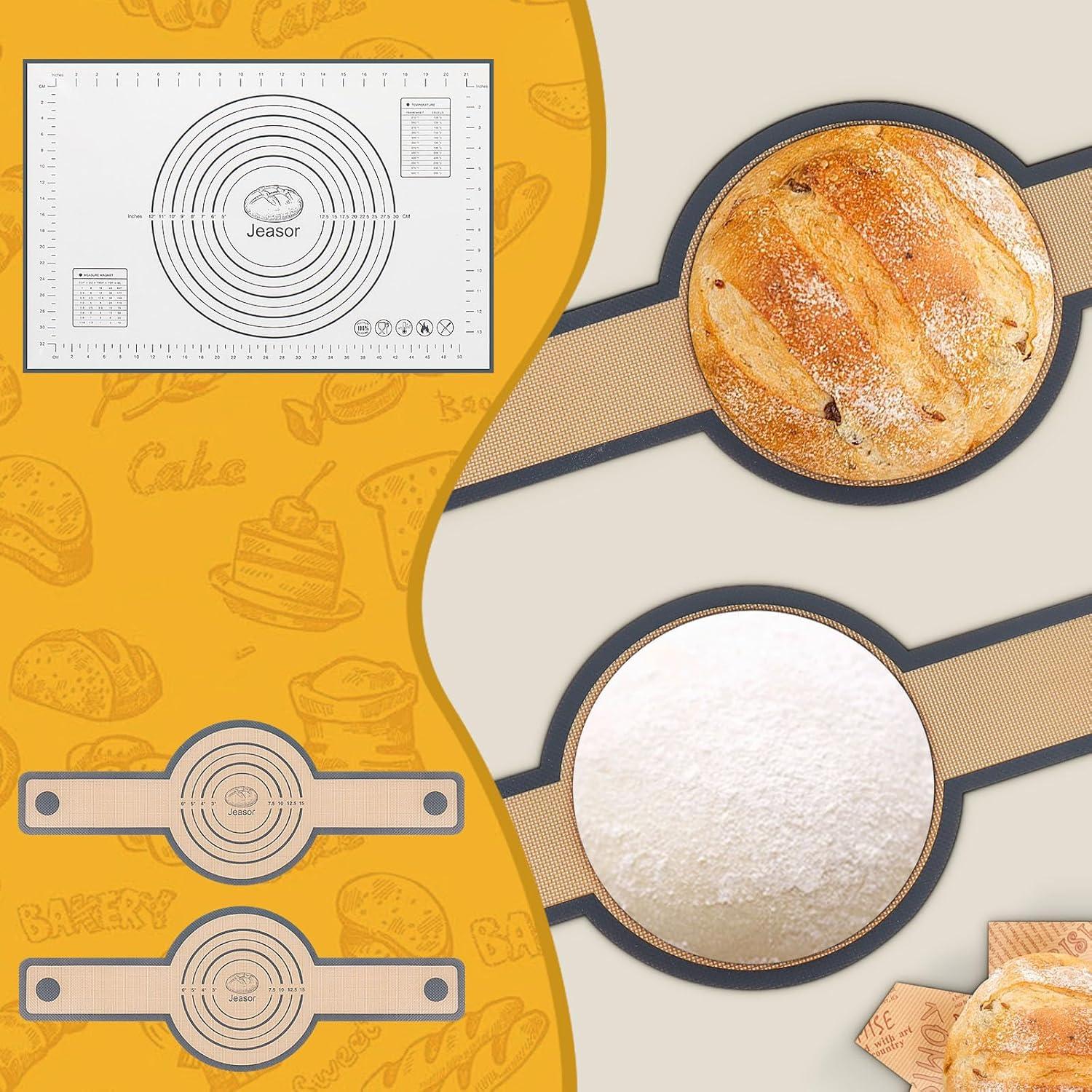 Juego de 3 Tapetes de Silicona para Hornear Jeasor 60x40cm