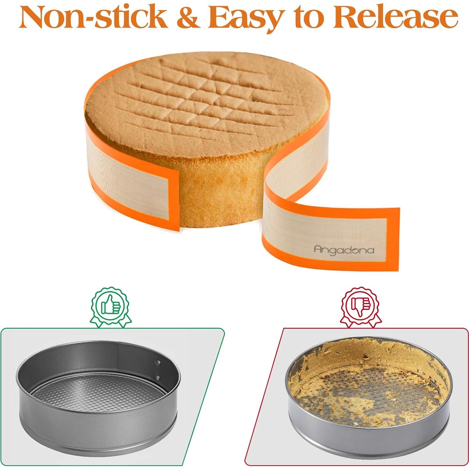 Alfombrilla de Silicona Antiadherente Angadona 2 Piezas 82x7 cm