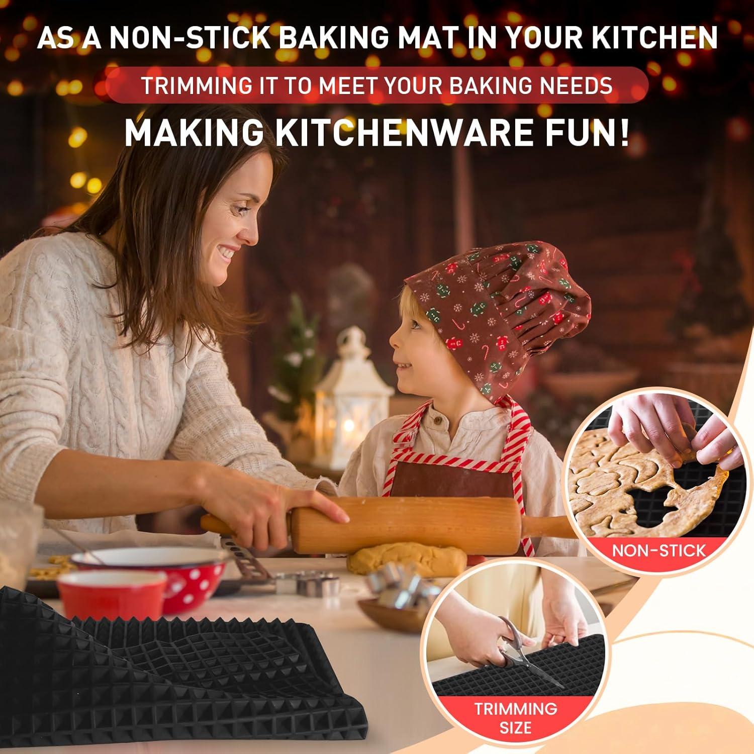 Hojas de Silicona para Horno VEASAERS 2 Paquete 40.64x27.94cm