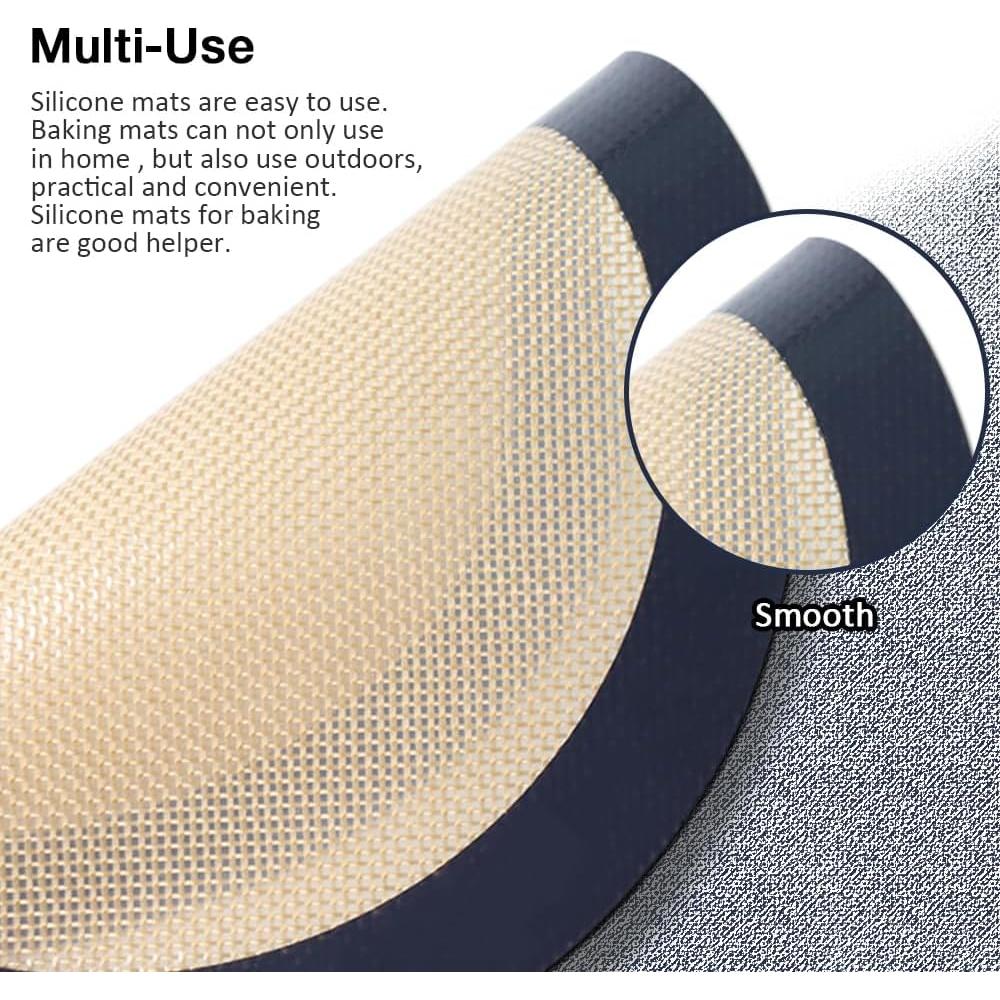 Juego de 3 Tapetes de Silicona Redondos Eolilim 20.3 cm