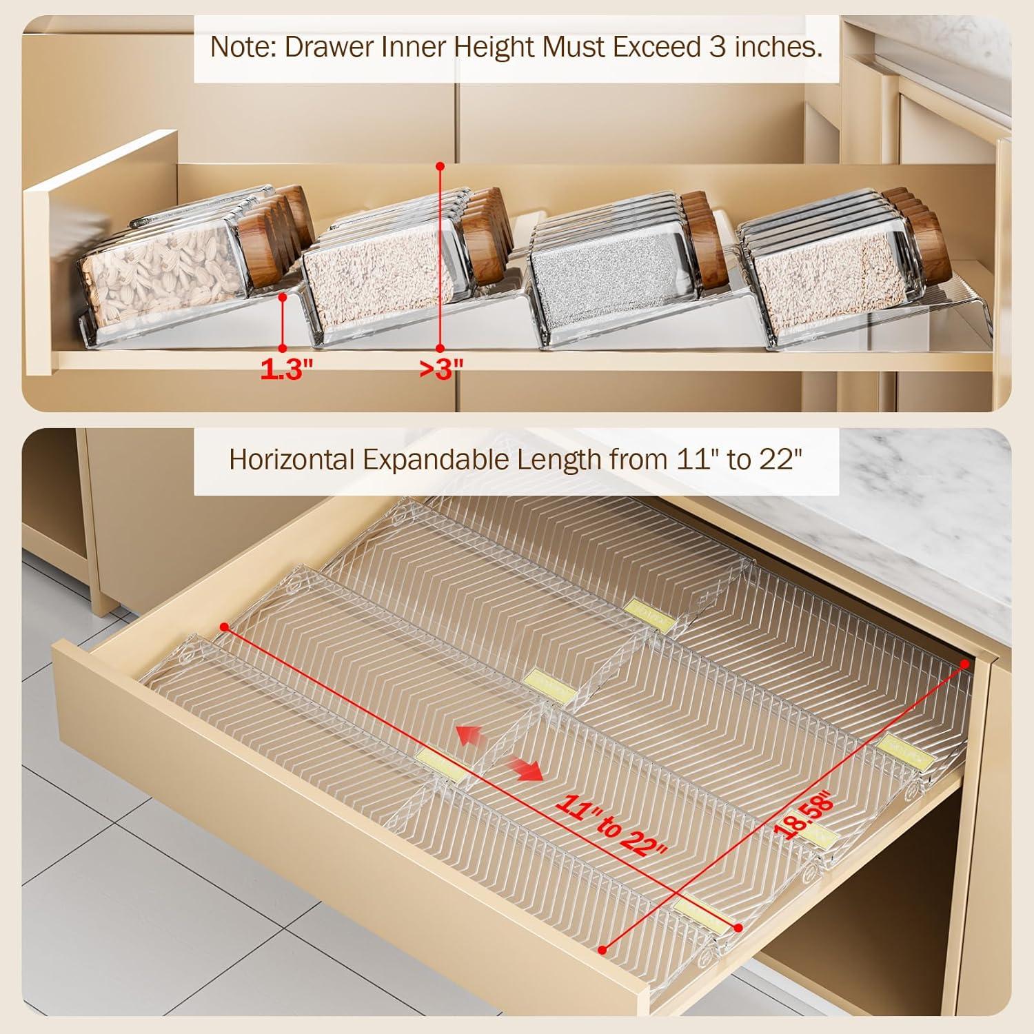 Organizador de Cajón de Especias PanPanPal Expandible 28-56 cm