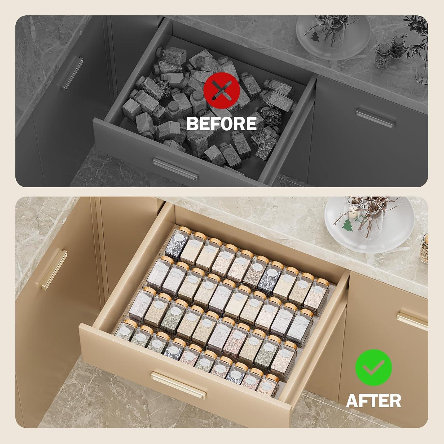 Organizador de Cajón de Especias PanPanPal Expandible 28-56 cm