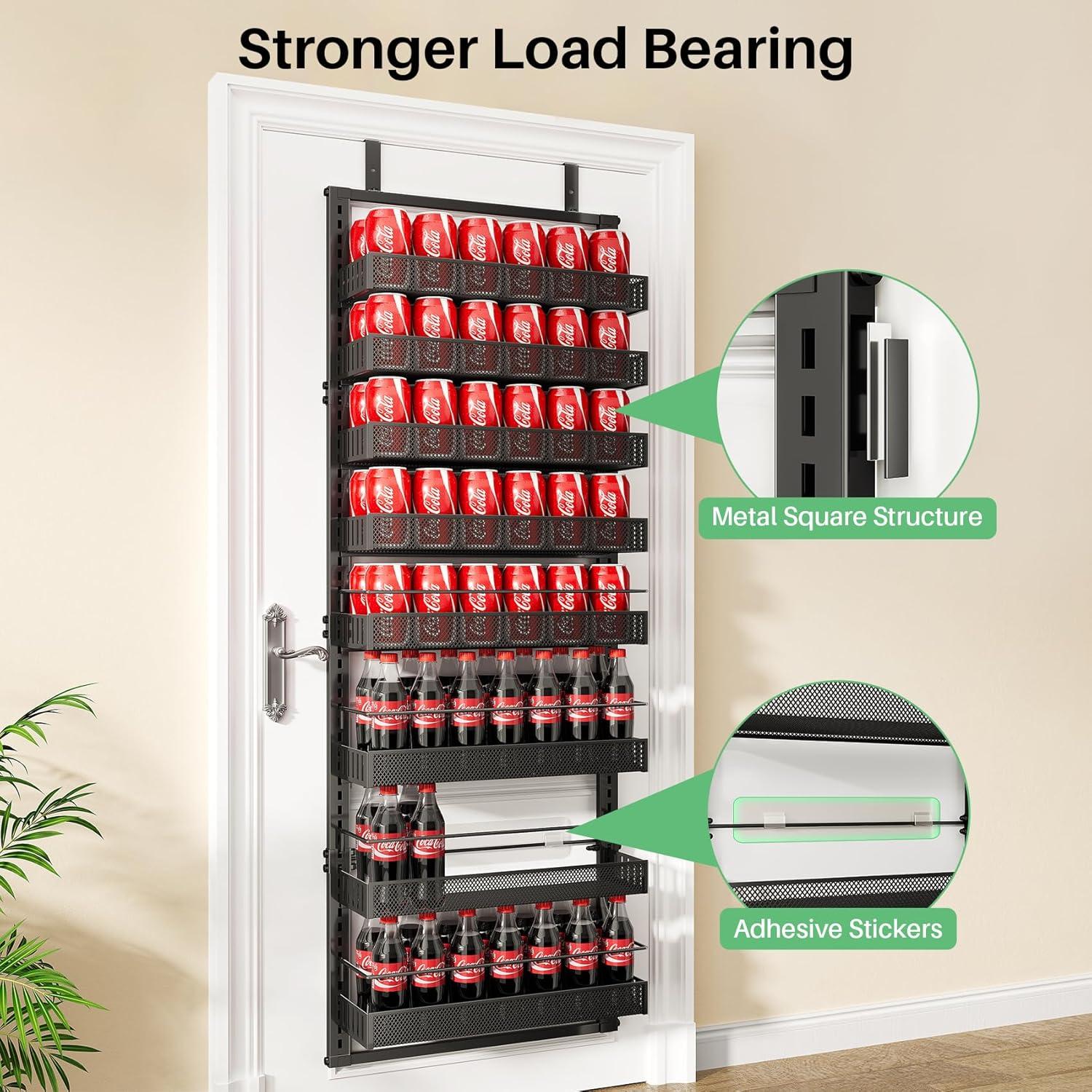 Organizador de despensa SNTD colgante 8 niveles ajustable negro