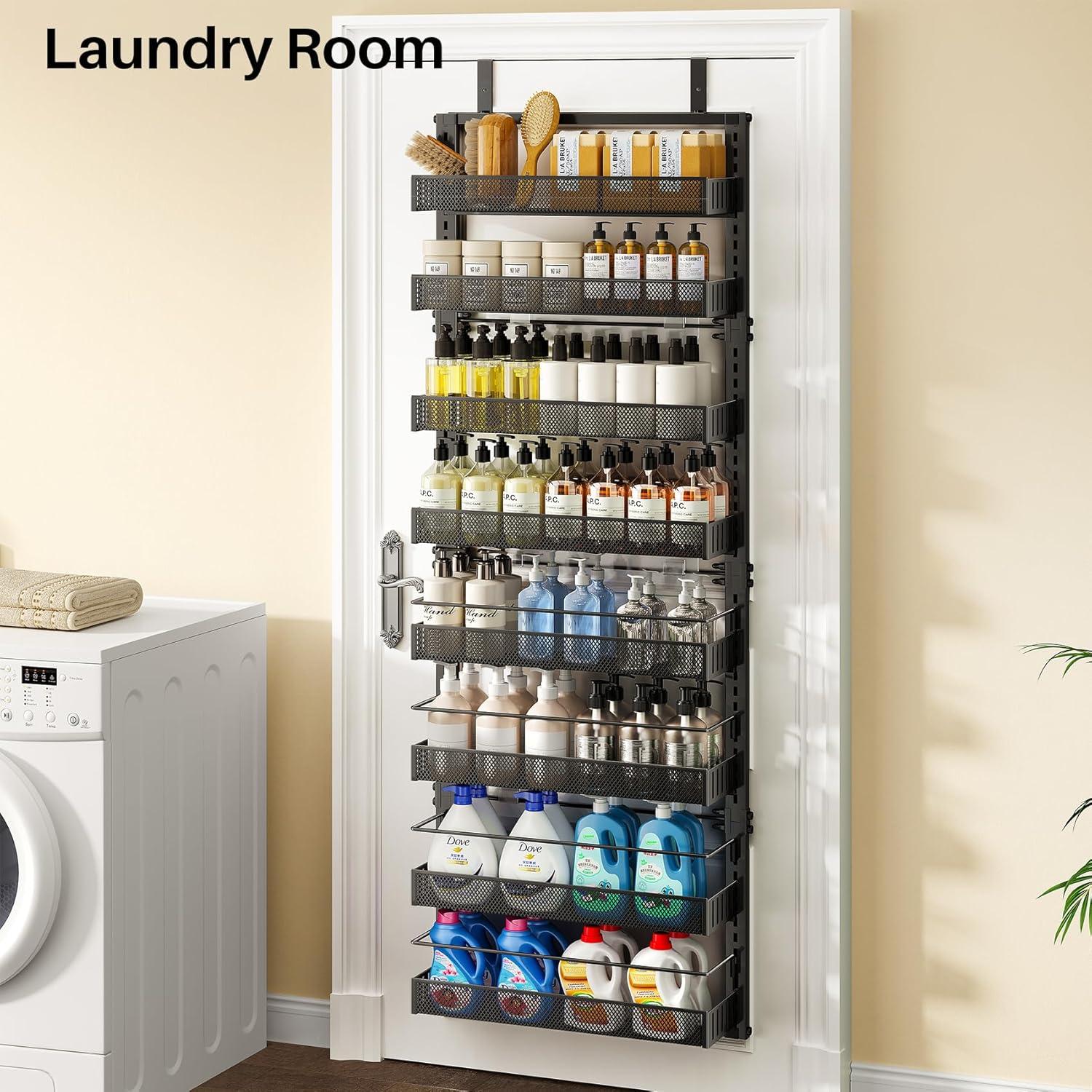 Organizador de despensa SNTD colgante 8 niveles ajustable negro