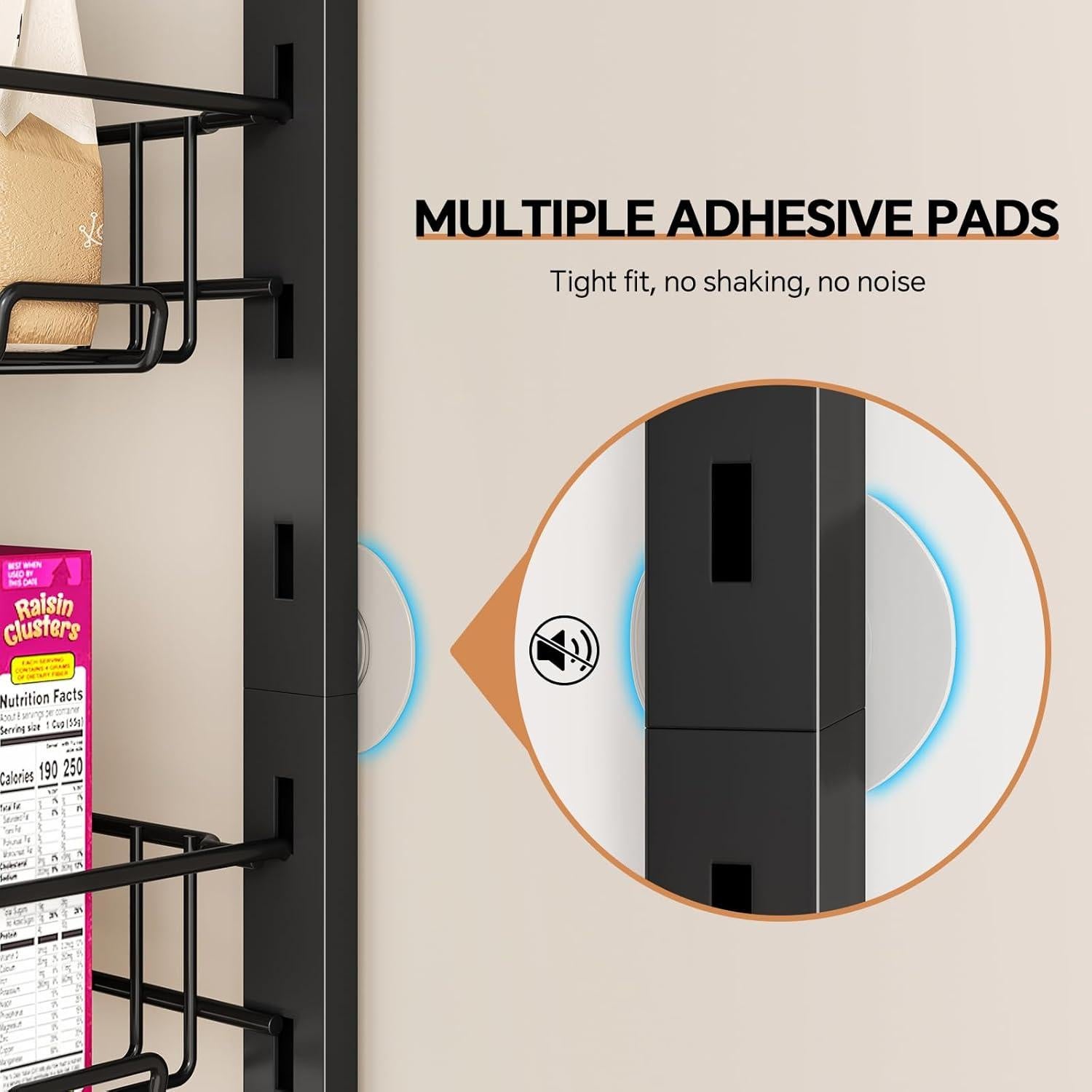 Organizador de despensa MIAOLI 8 niveles ajustable negro