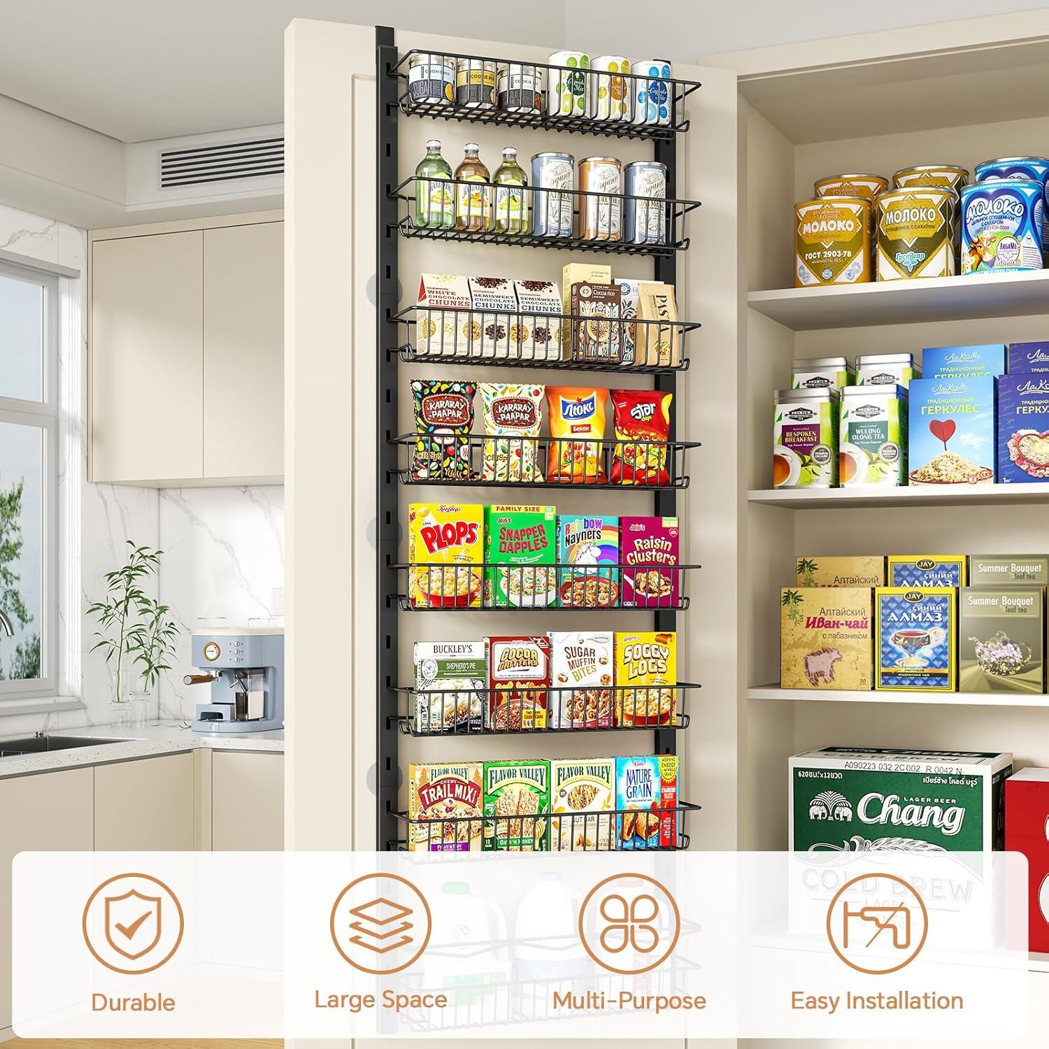 Organizador de despensa MIAOLI 8 niveles ajustable negro