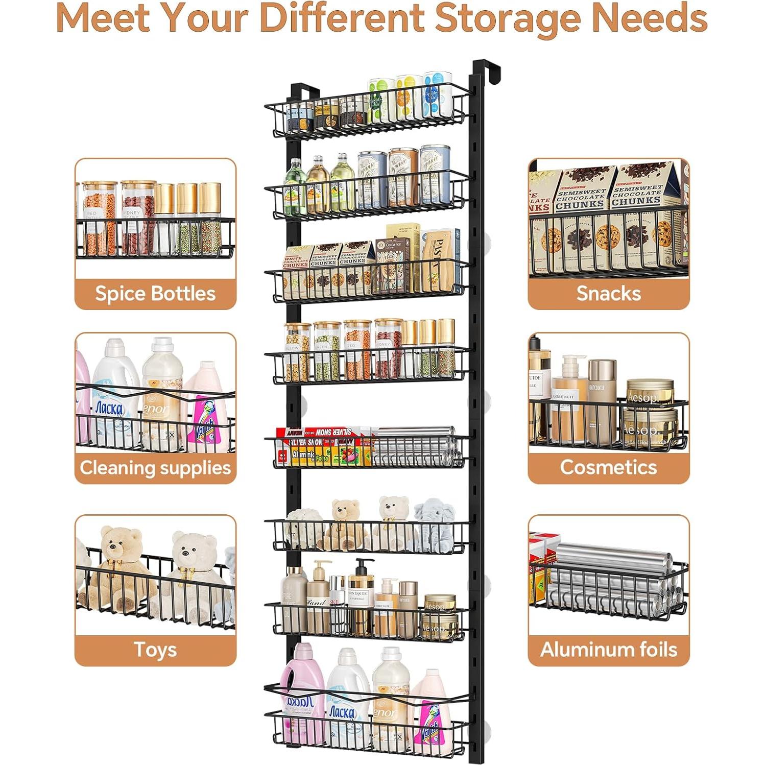 Organizador de despensa MIAOLI 8 niveles ajustable negro