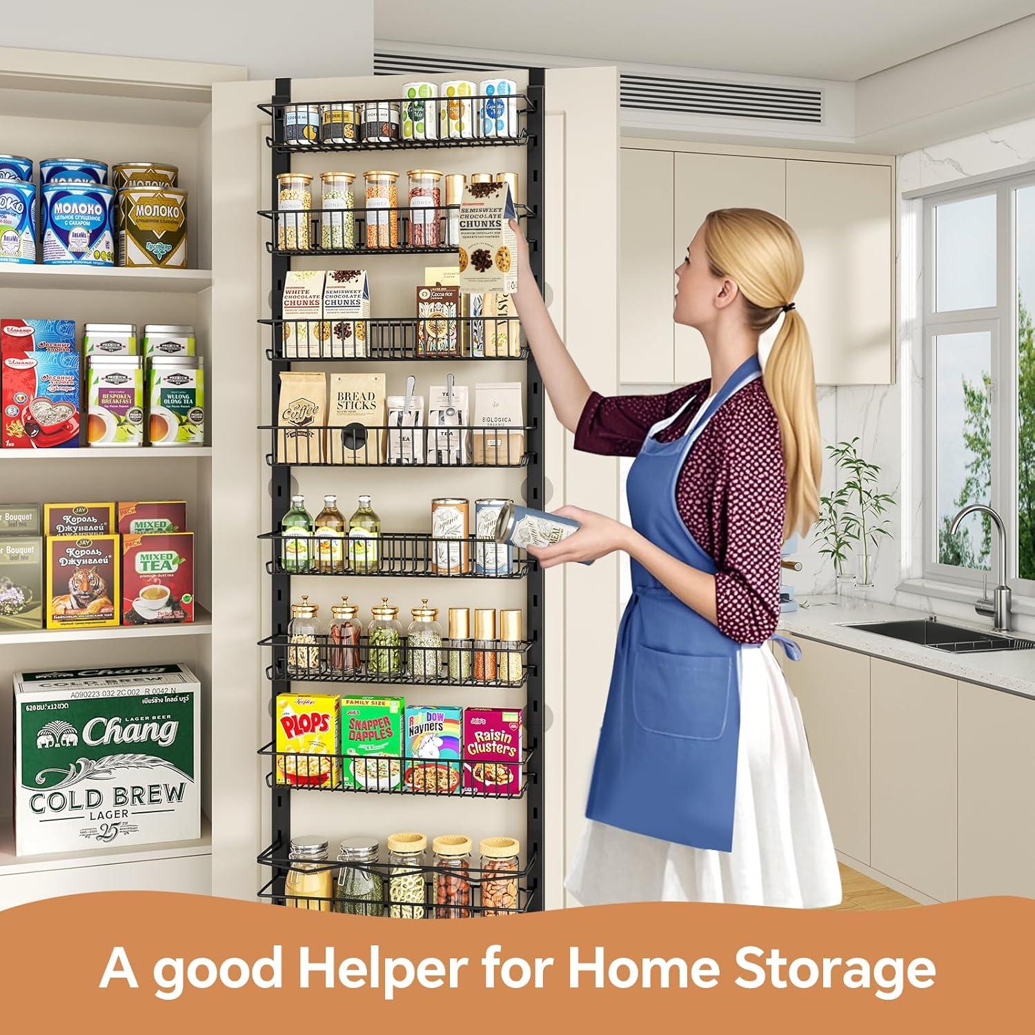 Organizador de despensa MIAOLI 8 niveles ajustable negro