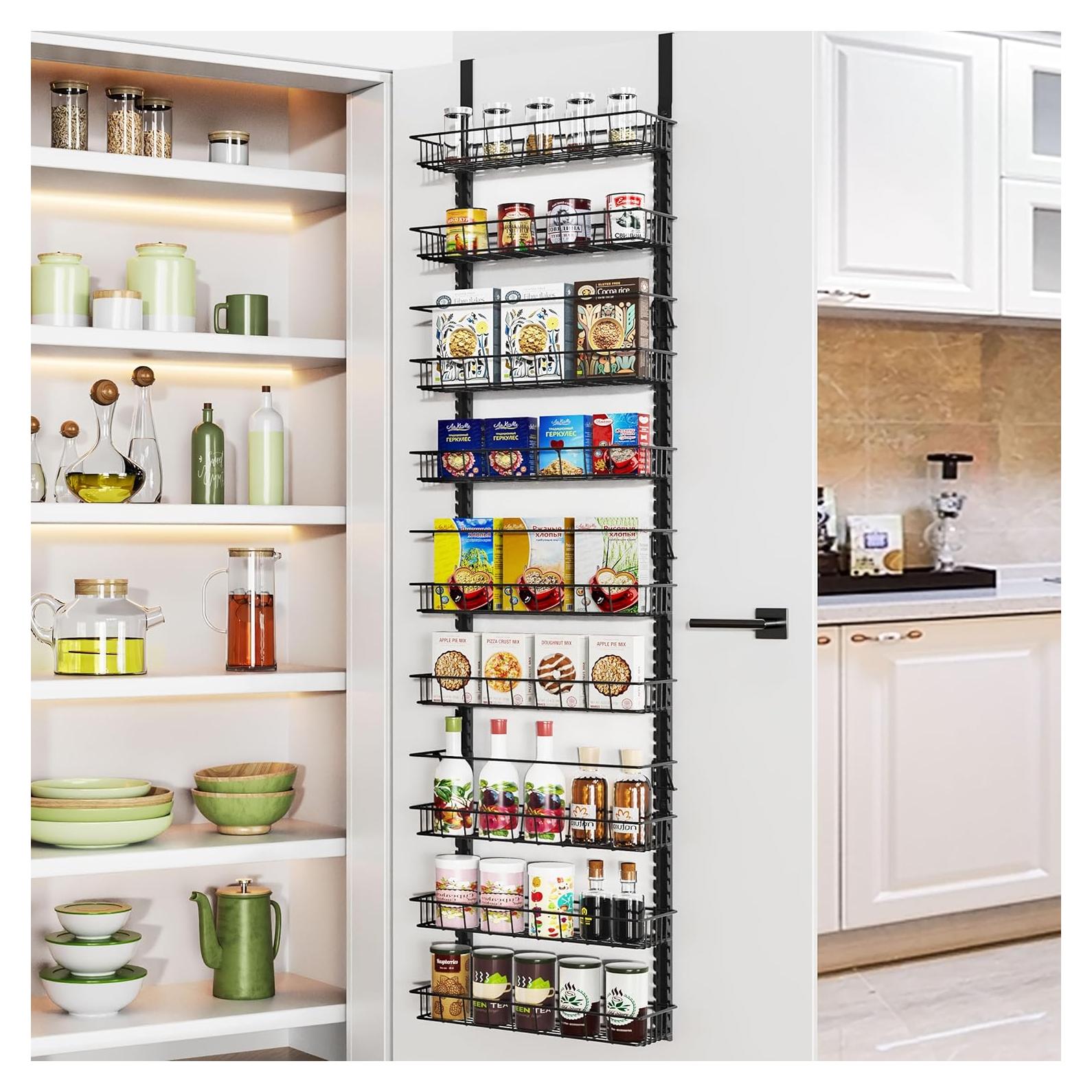 Organizador de Despensa Churboro 9 Niveles Ajustable Negro