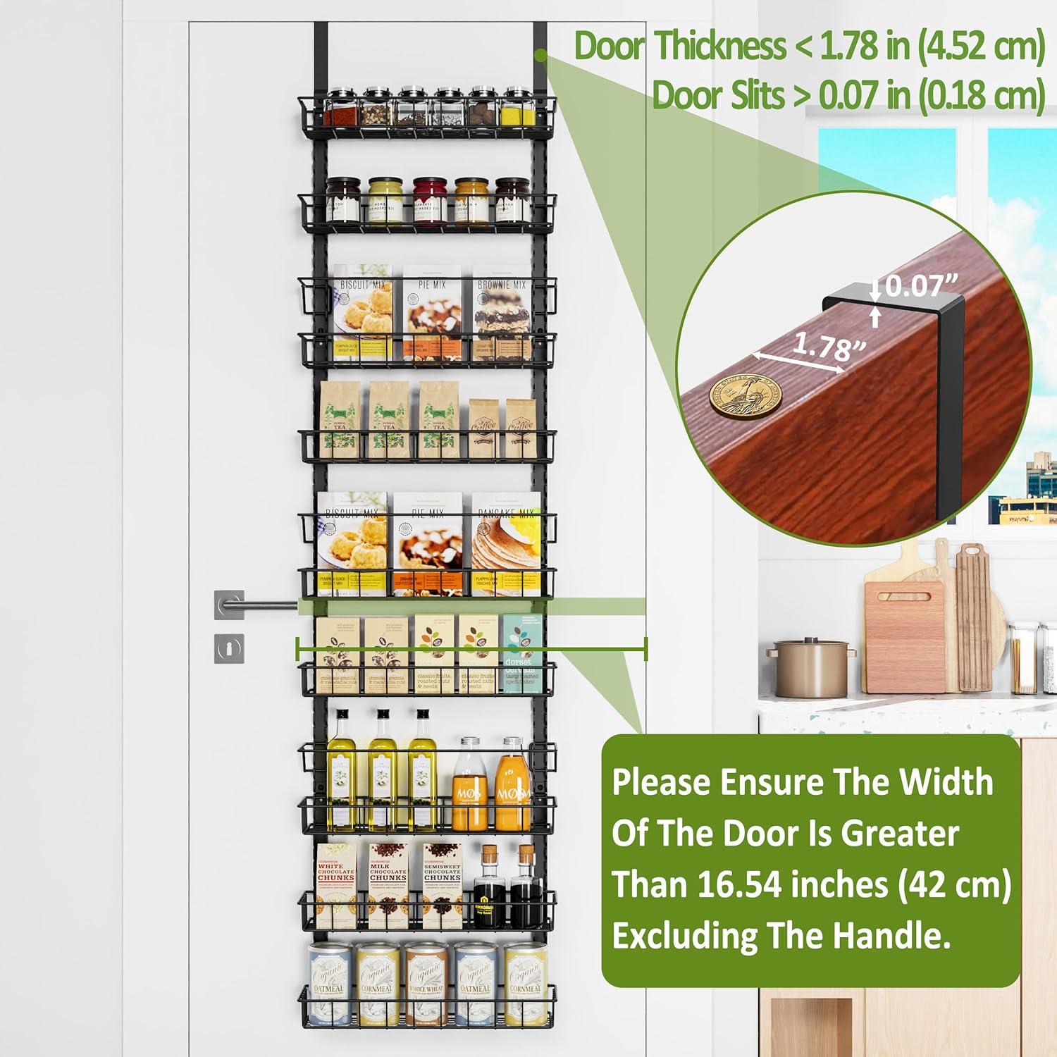 Organizador de Despensa Churboro 9 Niveles Ajustable Negro