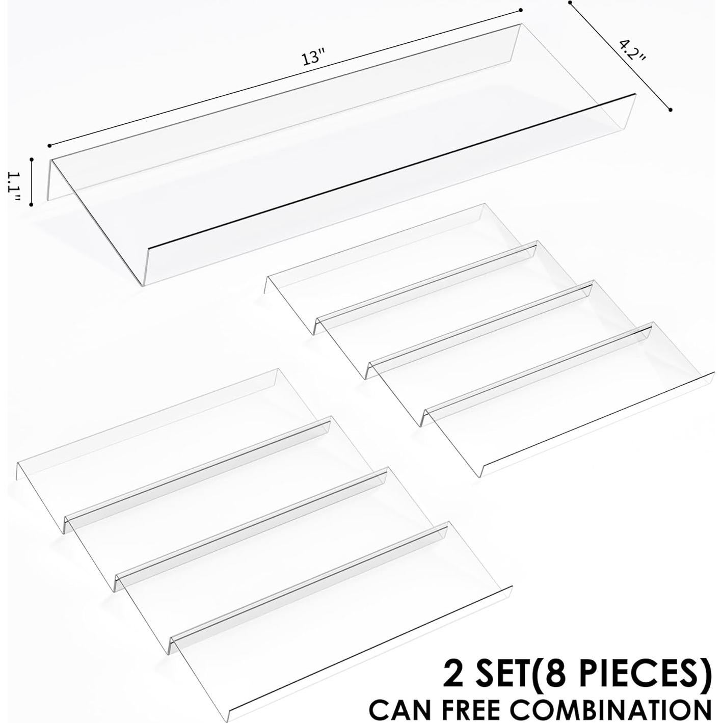 Organizador de Cajones de Especias Jadehom 4 Niveles Acrílico 33-66 cm