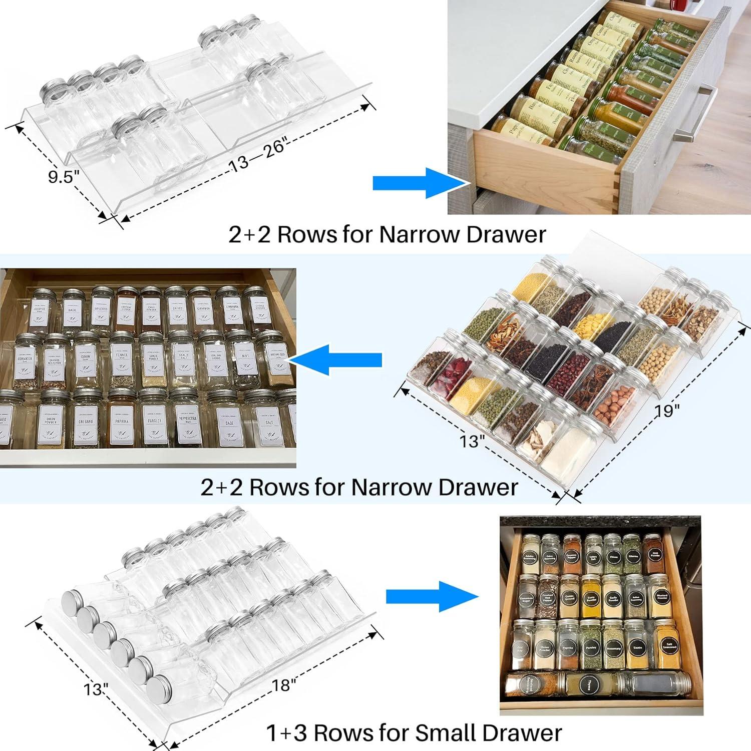 Organizador de Especias Antimbee 8 Piezas Expandible 33-66 cm
