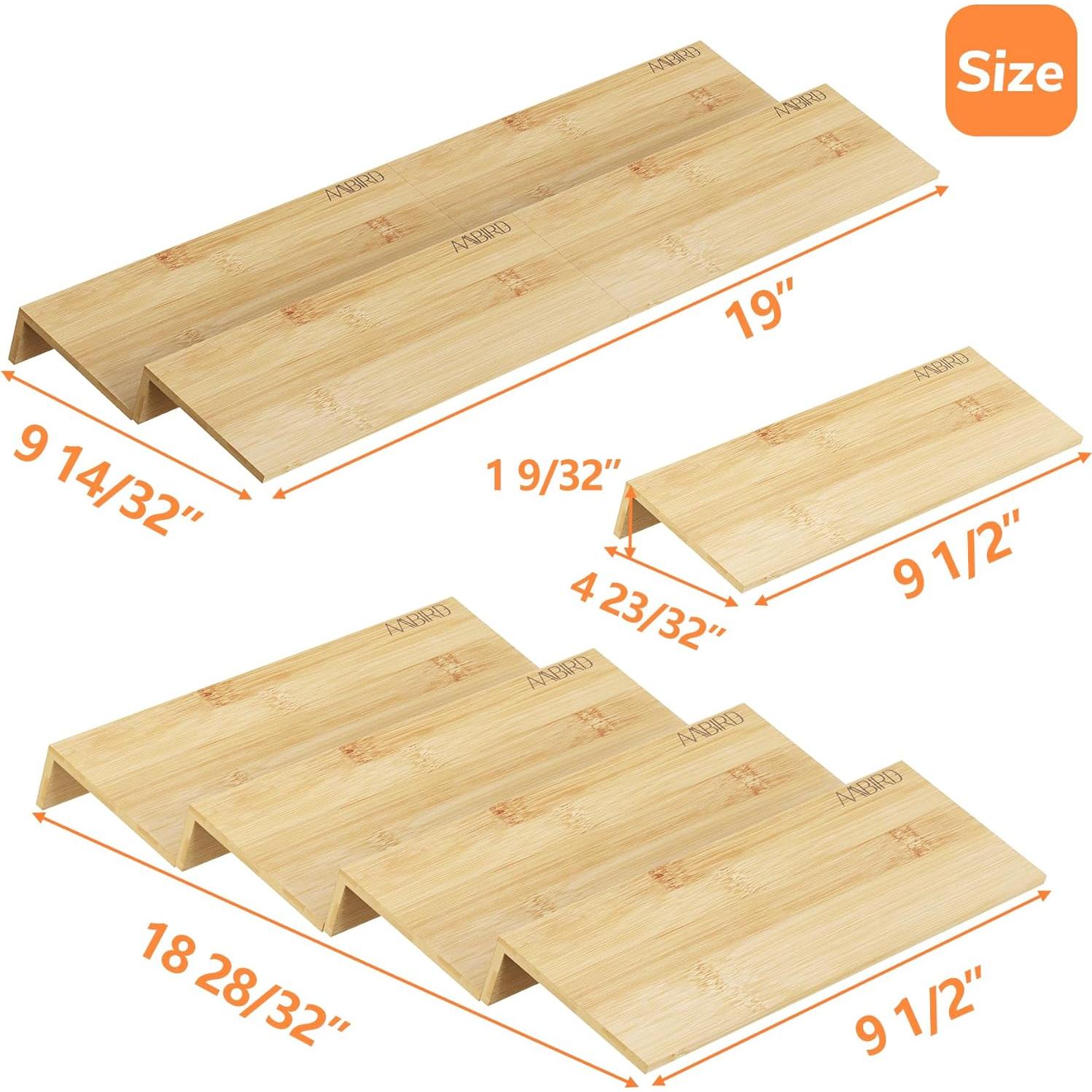 Organizador de Especias de Bambú AMBIRD 4 Niveles 24.1 cm