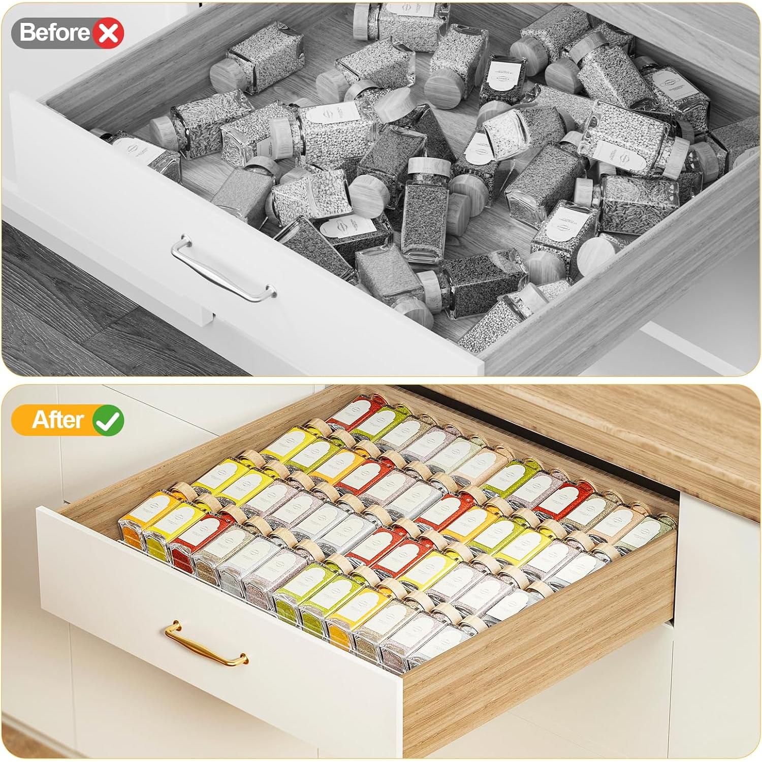 Organizador de Cajón para Especias Pantasia 2 Niveles 4 Pcs