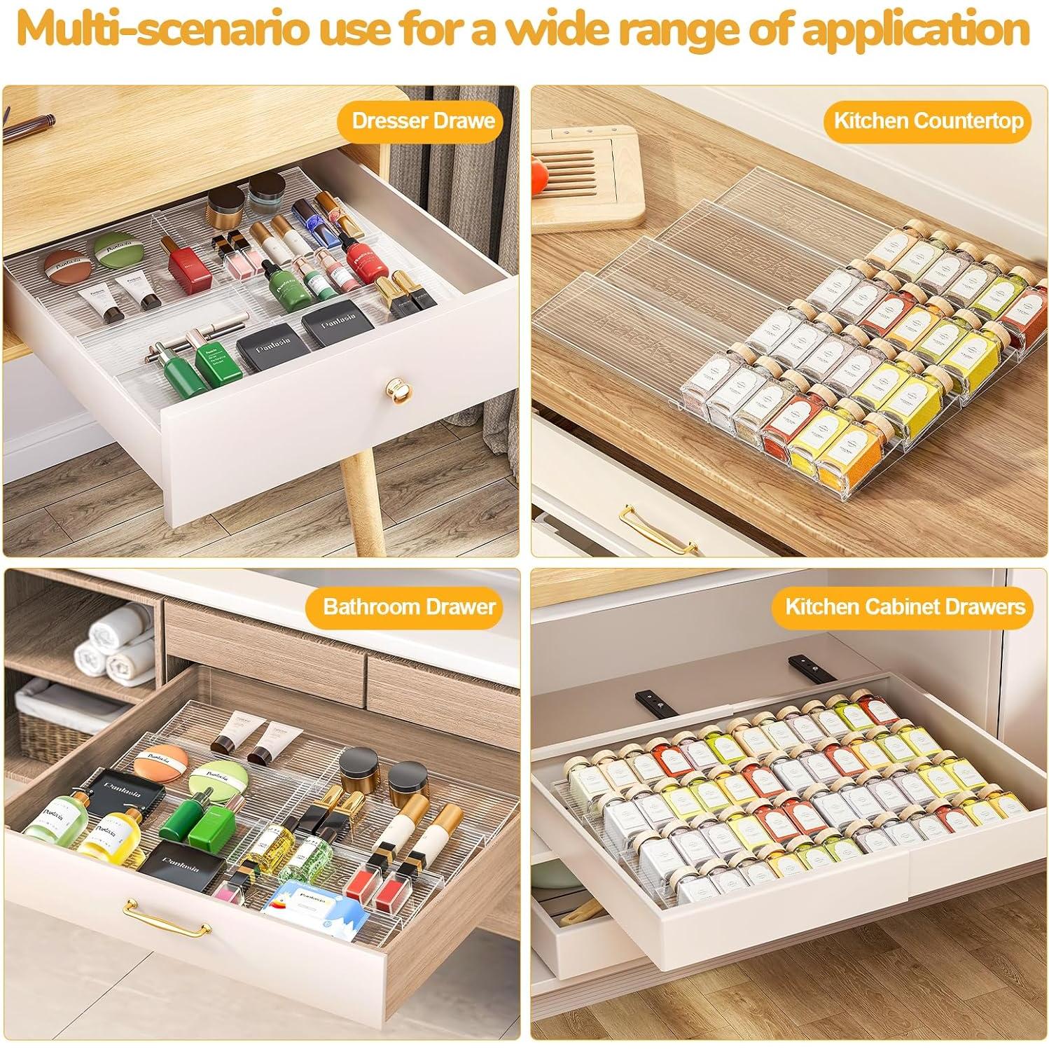 Organizador de Cajón para Especias Pantasia 2 Niveles 4 Pcs