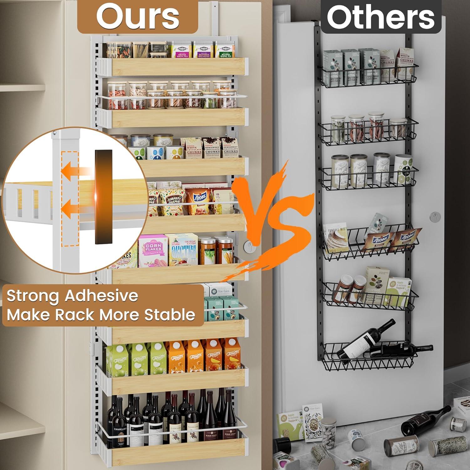 Organizador de despensa POKIPO 8 niveles blanco ajustable