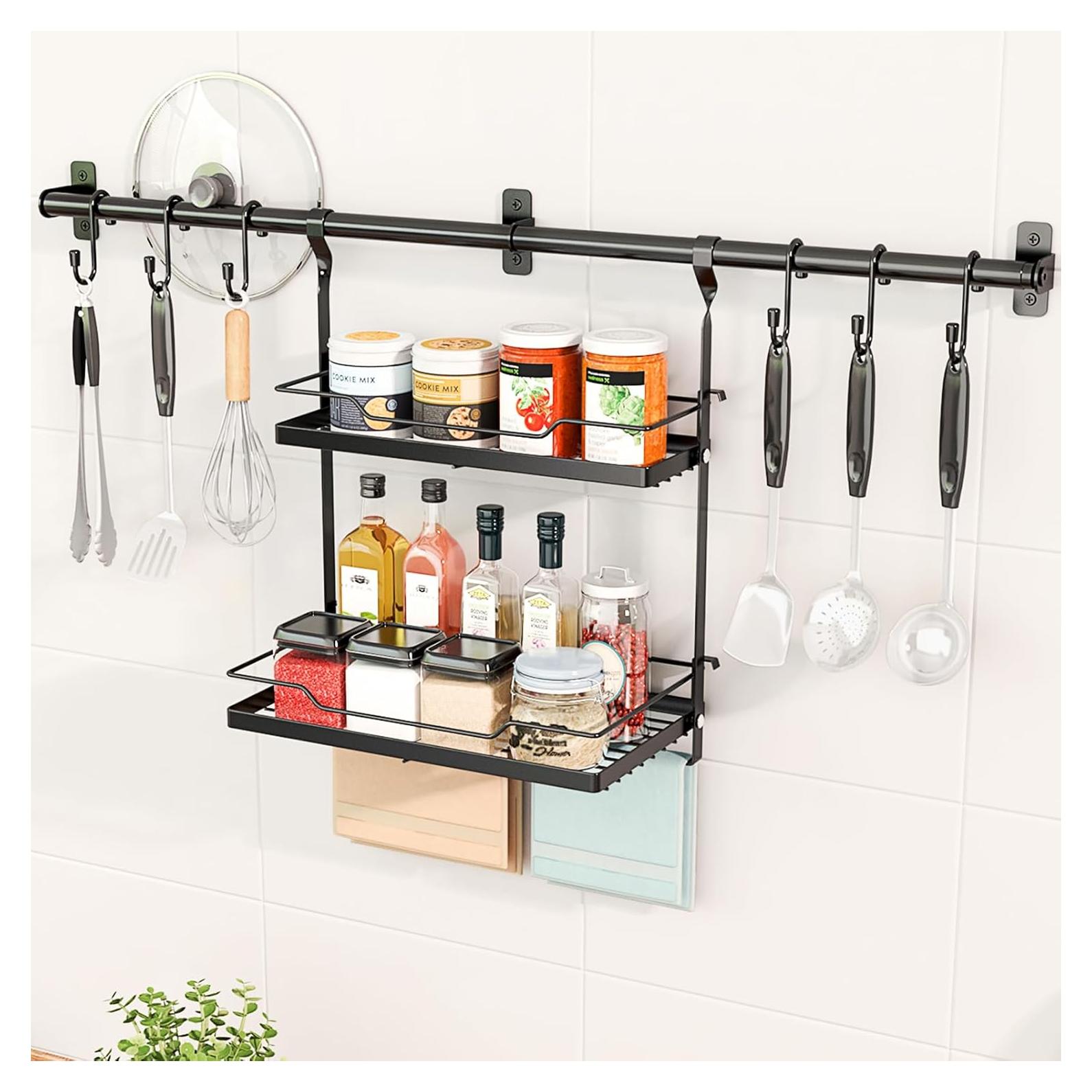 Soporte de Utensilios y Estante para Especias NADAMOO 3 en 1