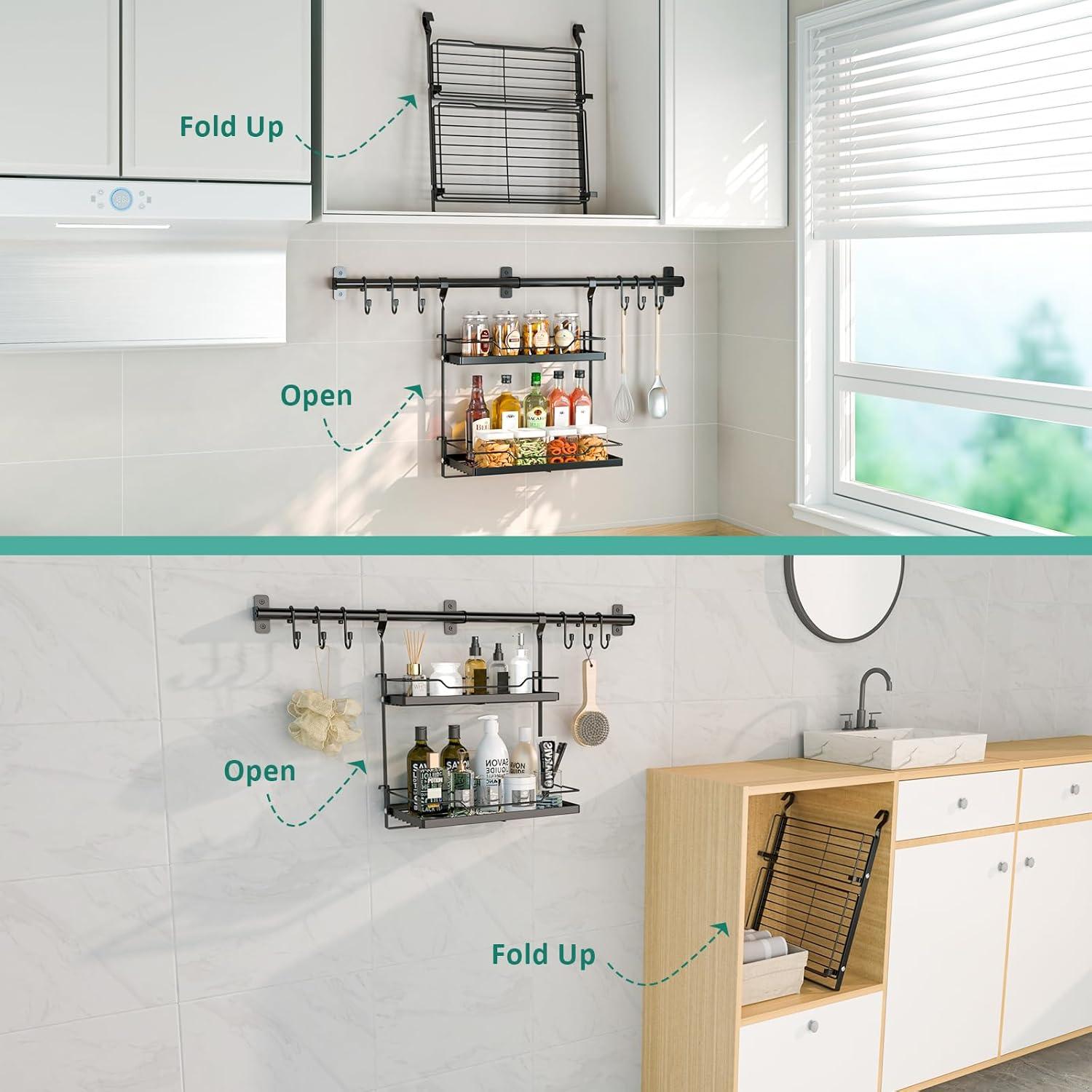 Soporte de Utensilios y Estante para Especias NADAMOO 3 en 1